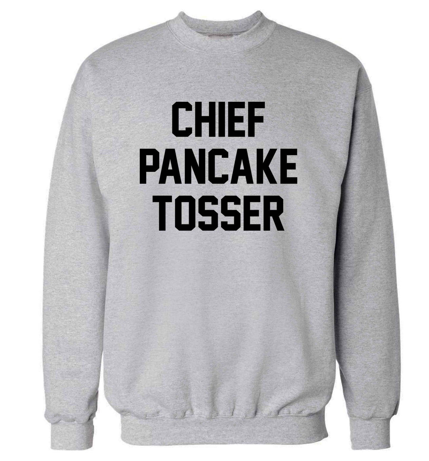 Chief pancake tosser adult's unisex grey sweater 2XL