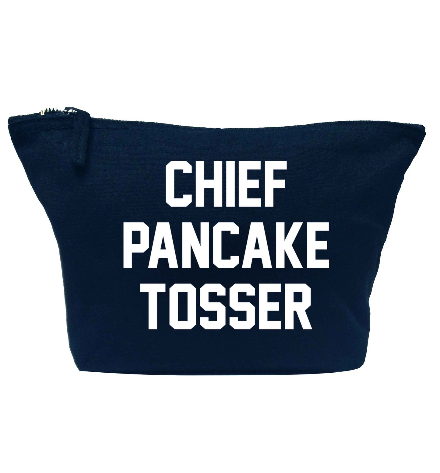 Chief pancake tosser navy makeup bag