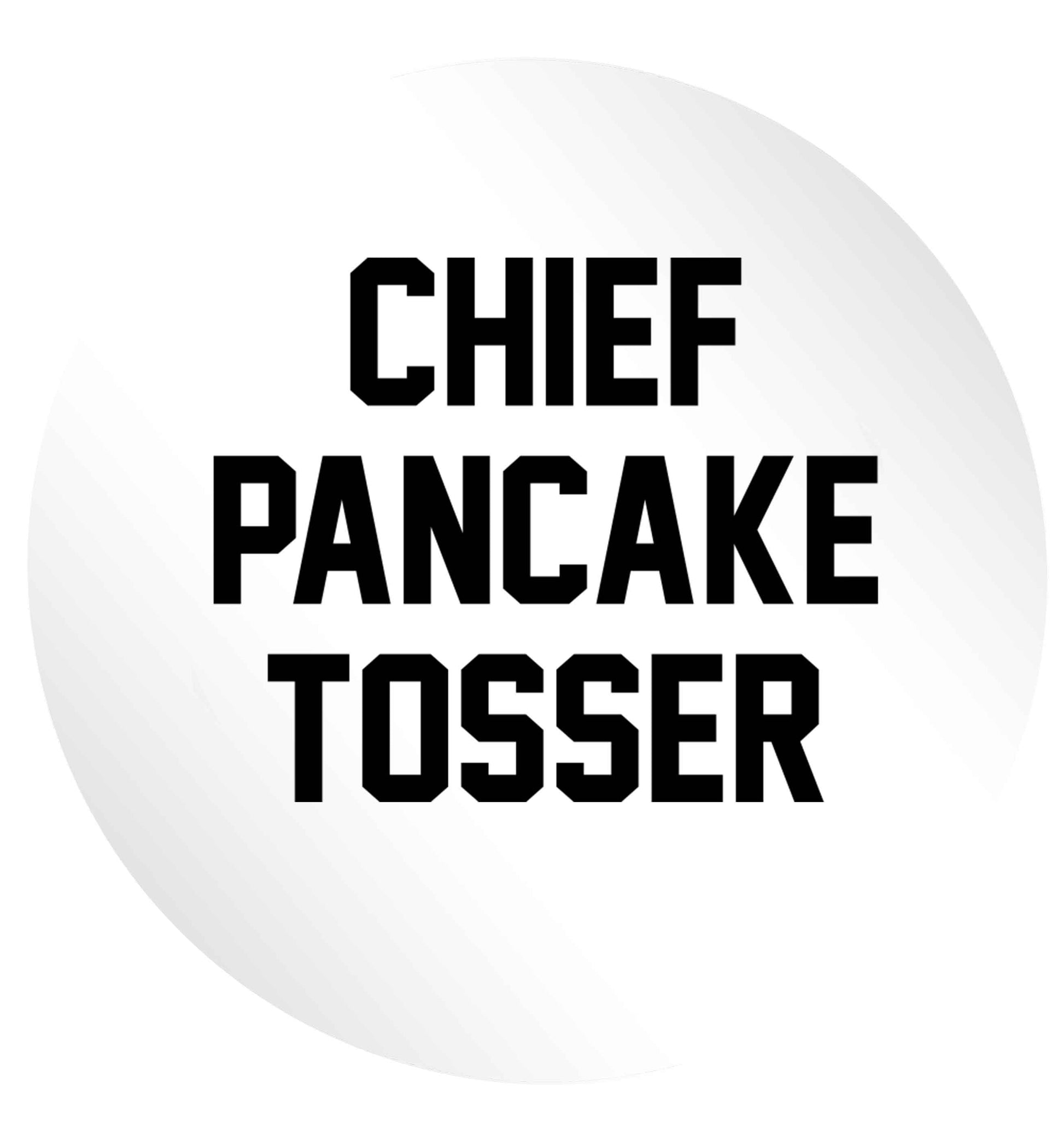 Chief pancake tosser 24 @ 45mm matt circle stickers