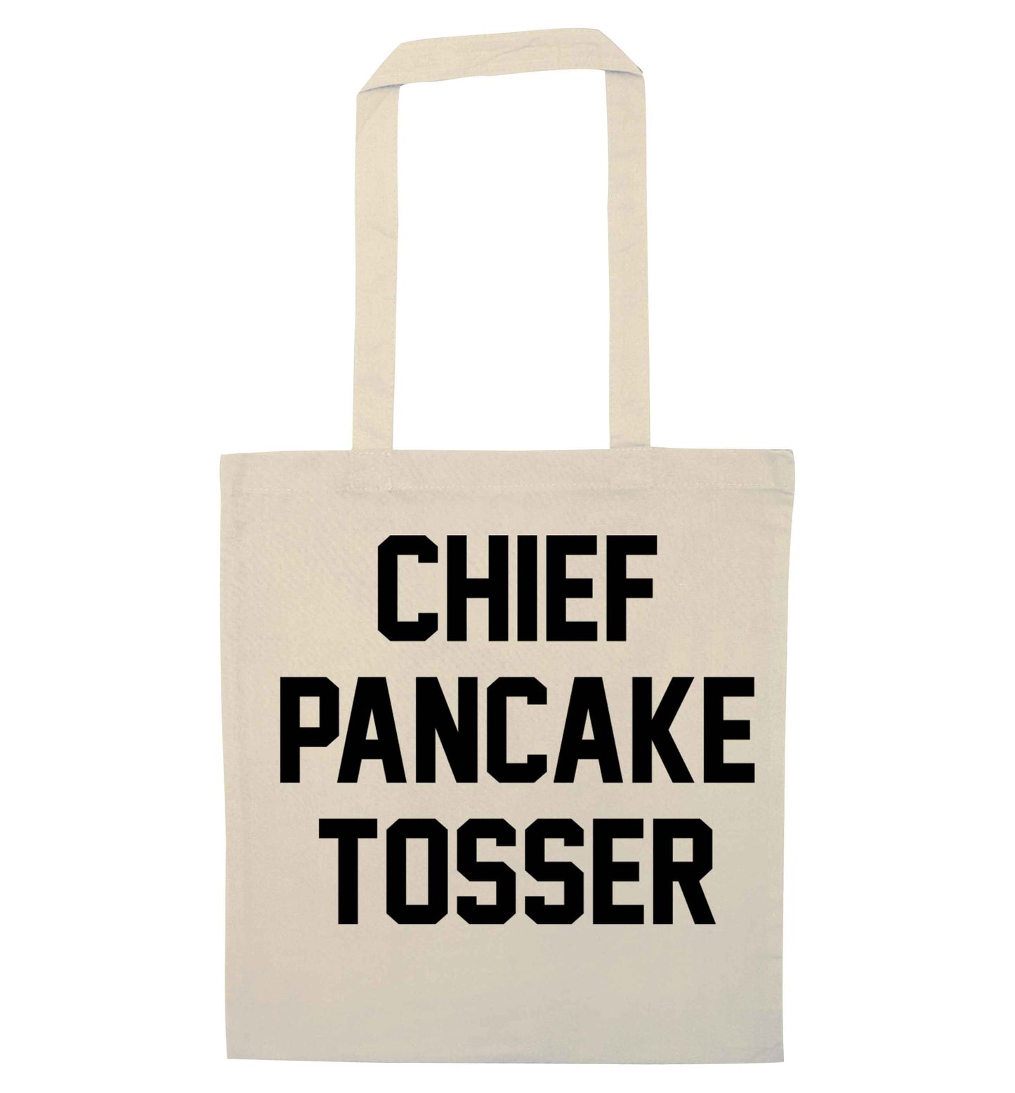 Chief pancake tosser natural tote bag