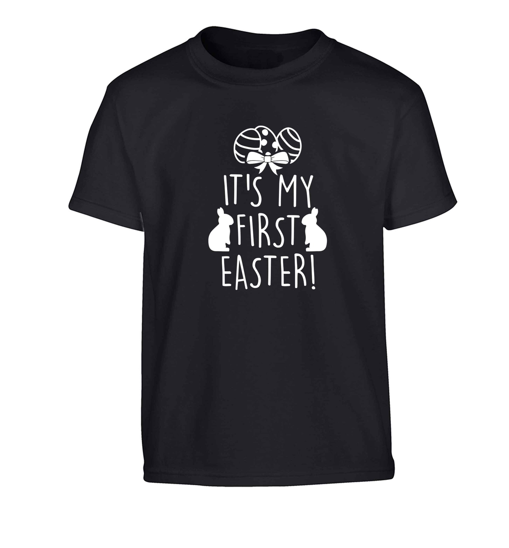 It's my first Easter Children's black Tshirt 12-13 Years