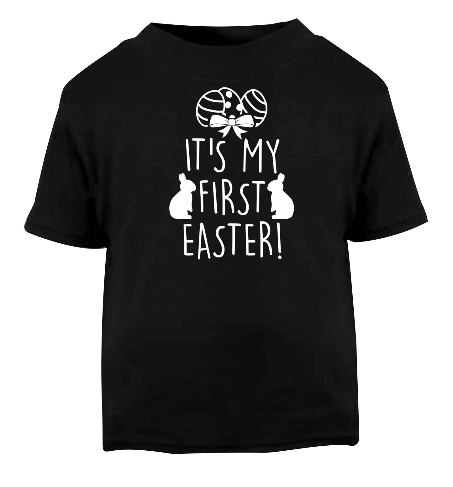 It's my first Easter Black baby toddler Tshirt 2 years