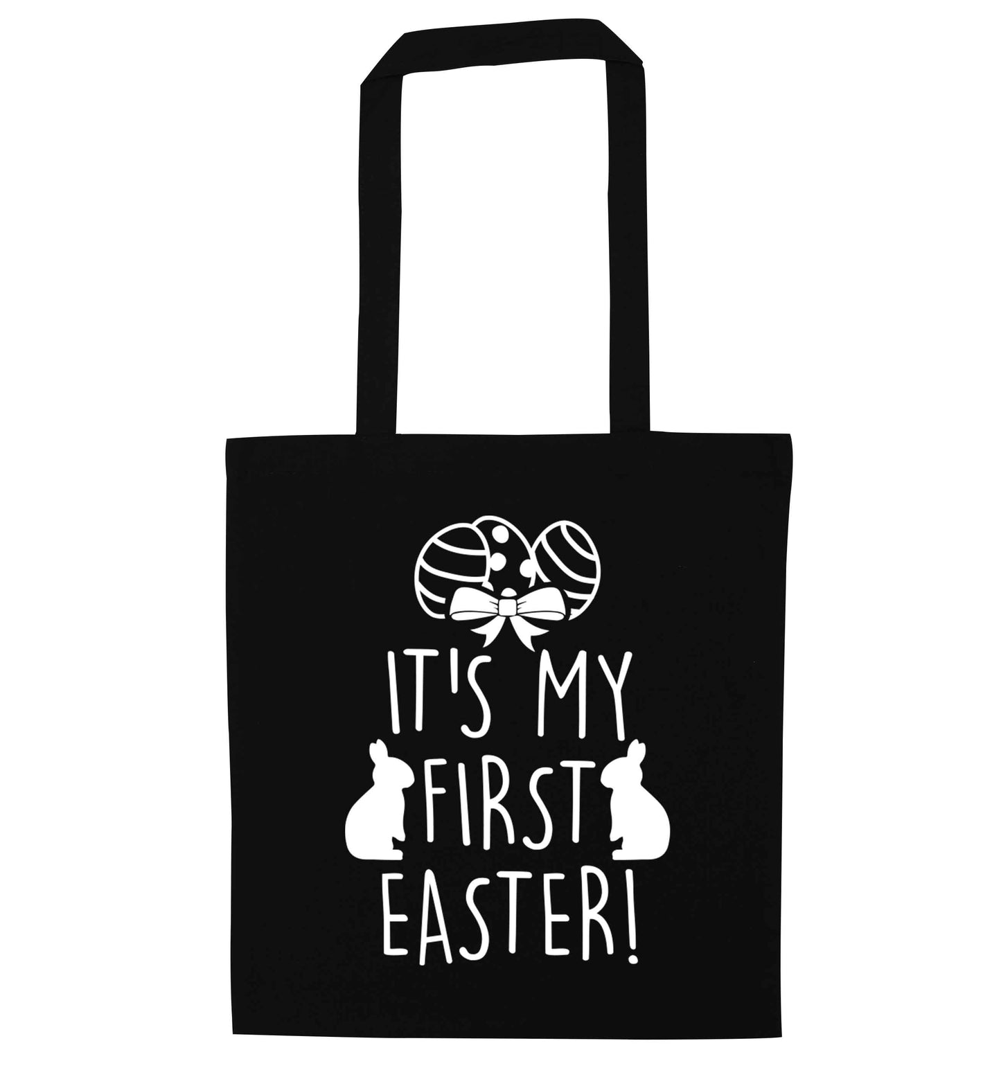It's my first Easter black tote bag