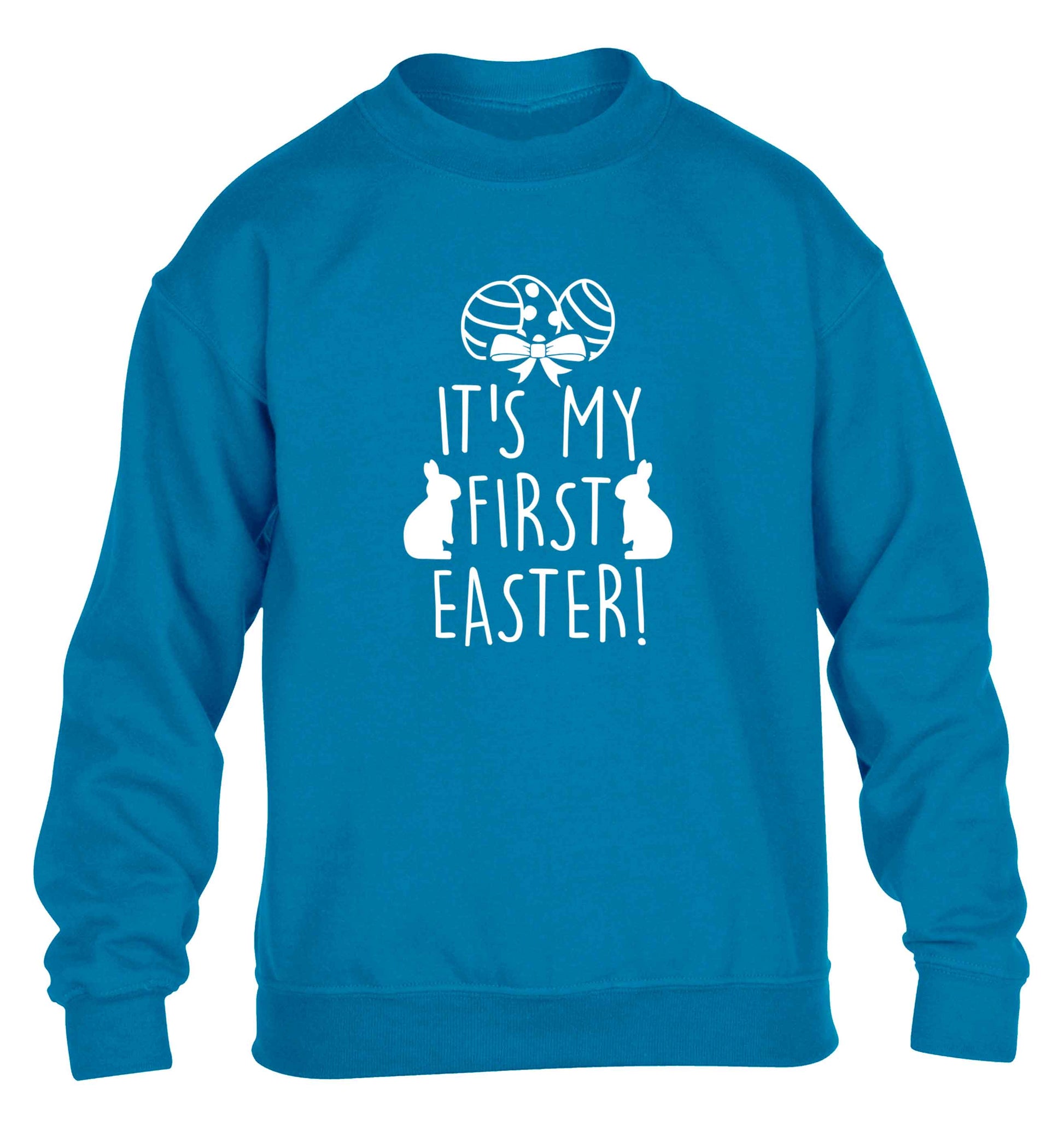 It's my first Easter children's blue sweater 12-13 Years