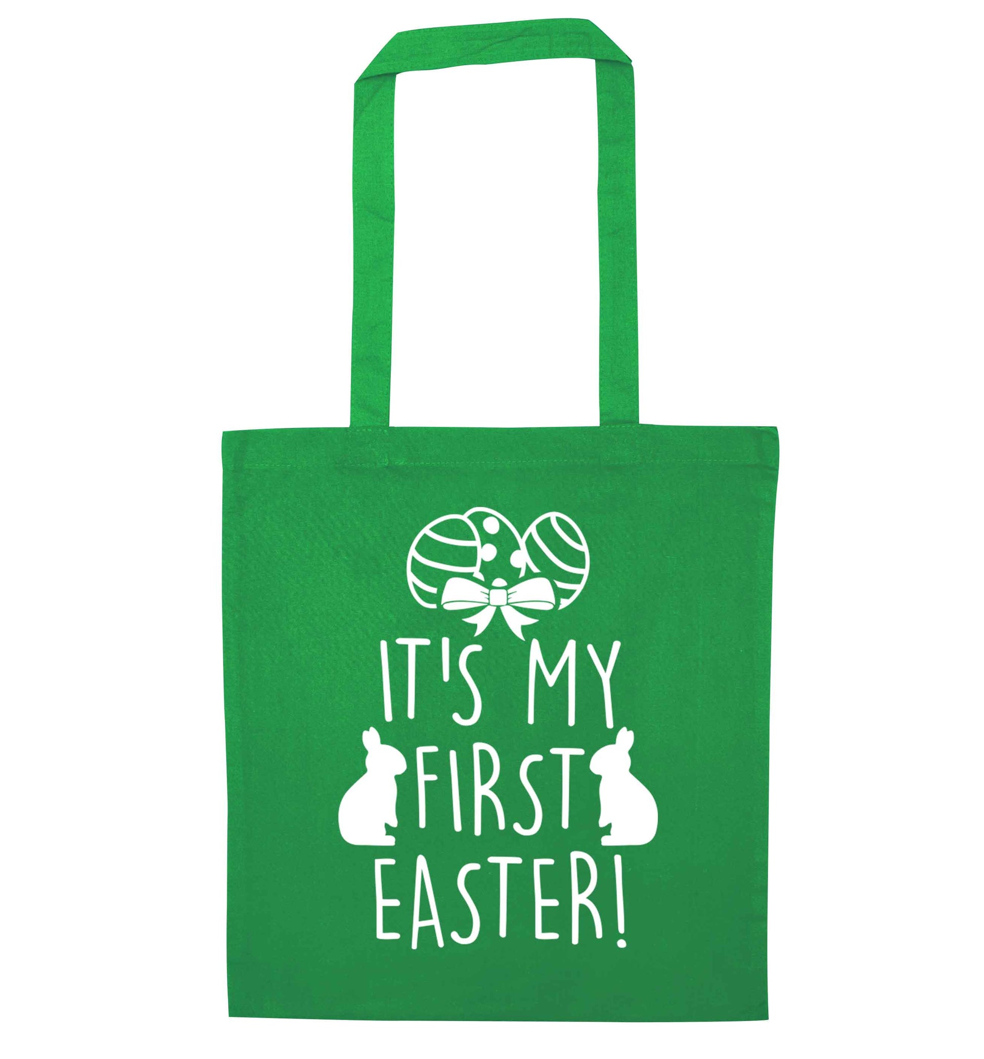 It's my first Easter green tote bag