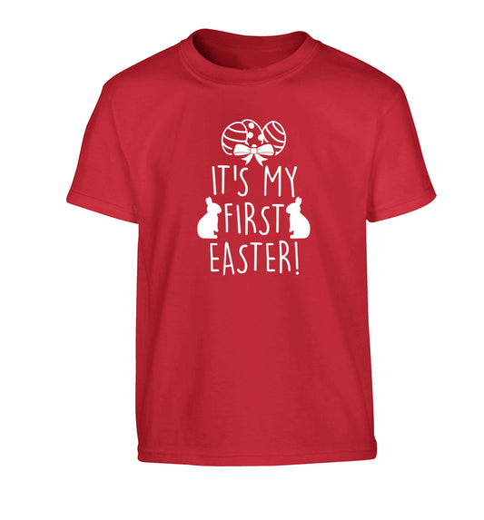 It's my first Easter Children's red Tshirt 12-13 Years