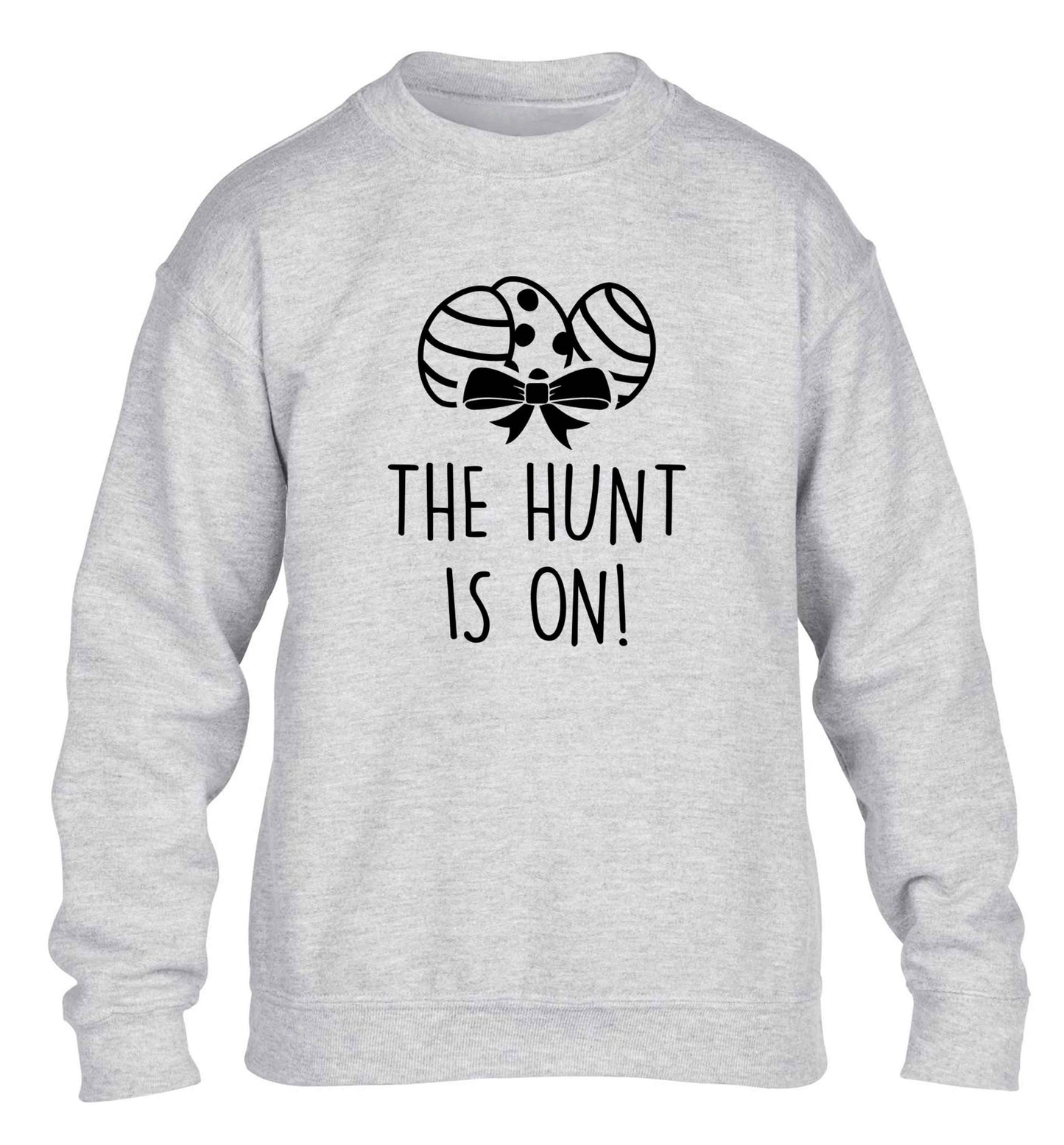 The hunt is on children's grey sweater 12-13 Years