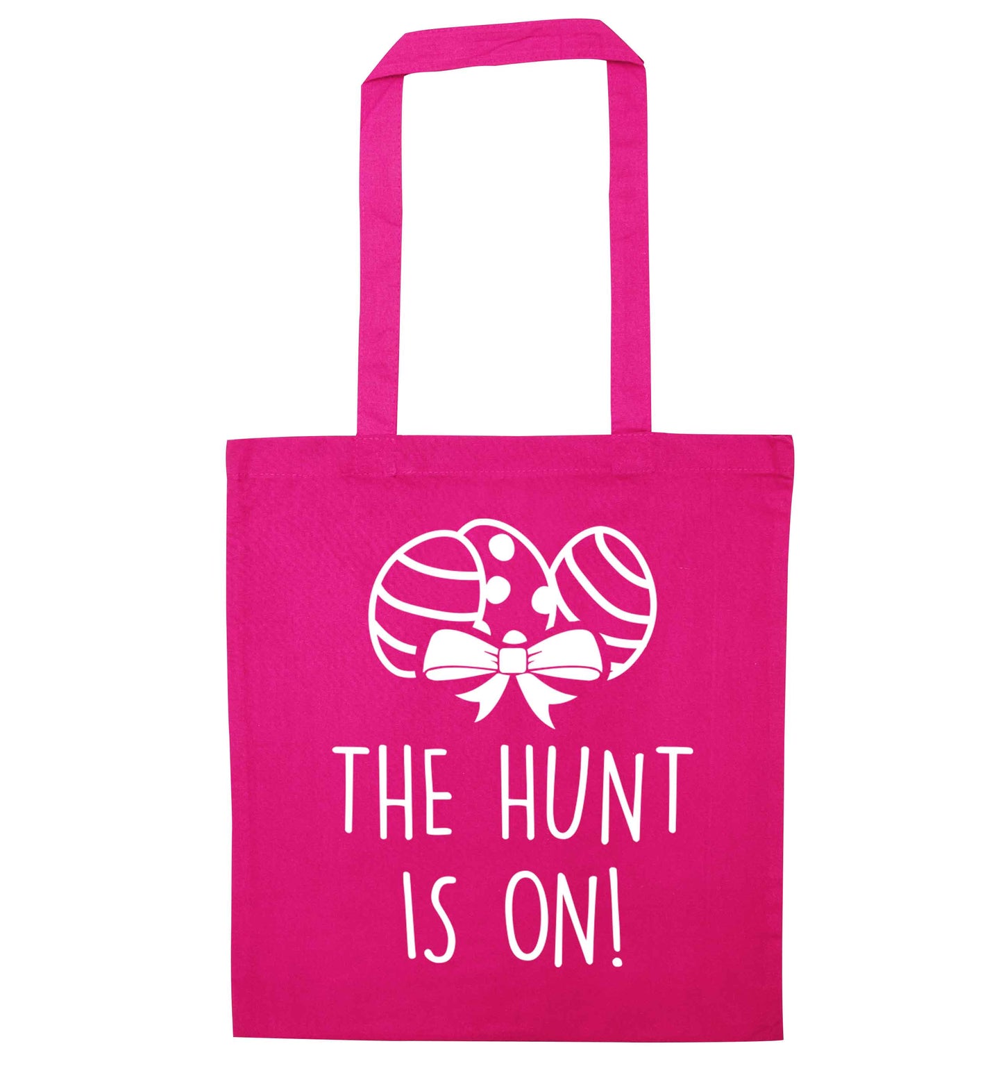 The hunt is on pink tote bag