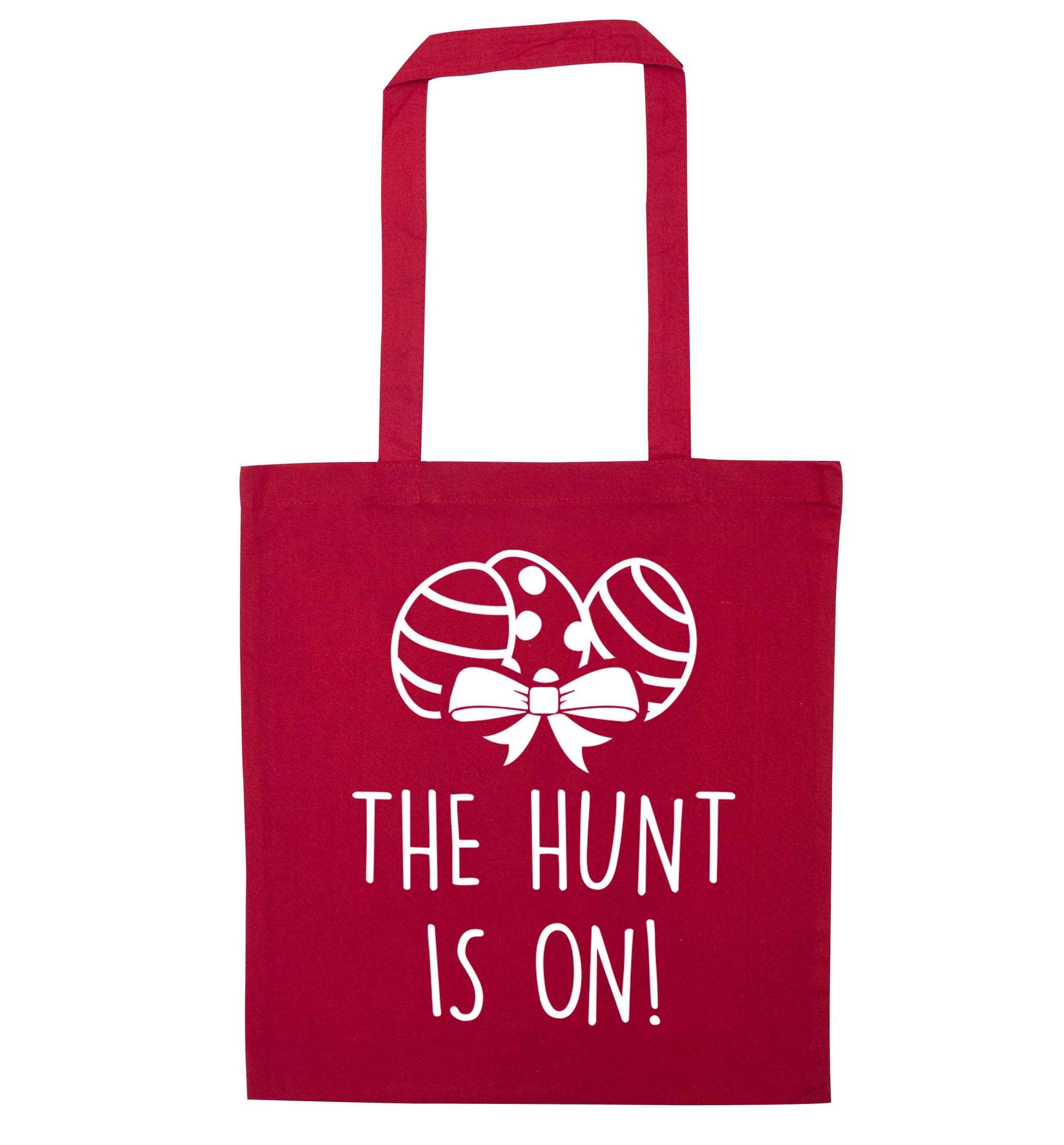The hunt is on red tote bag