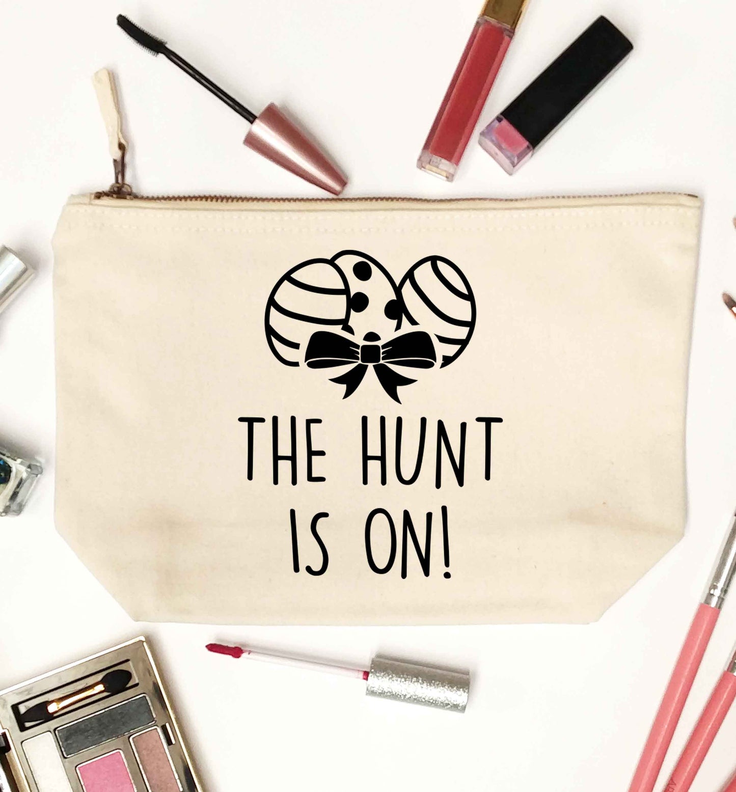 The hunt is on natural makeup bag