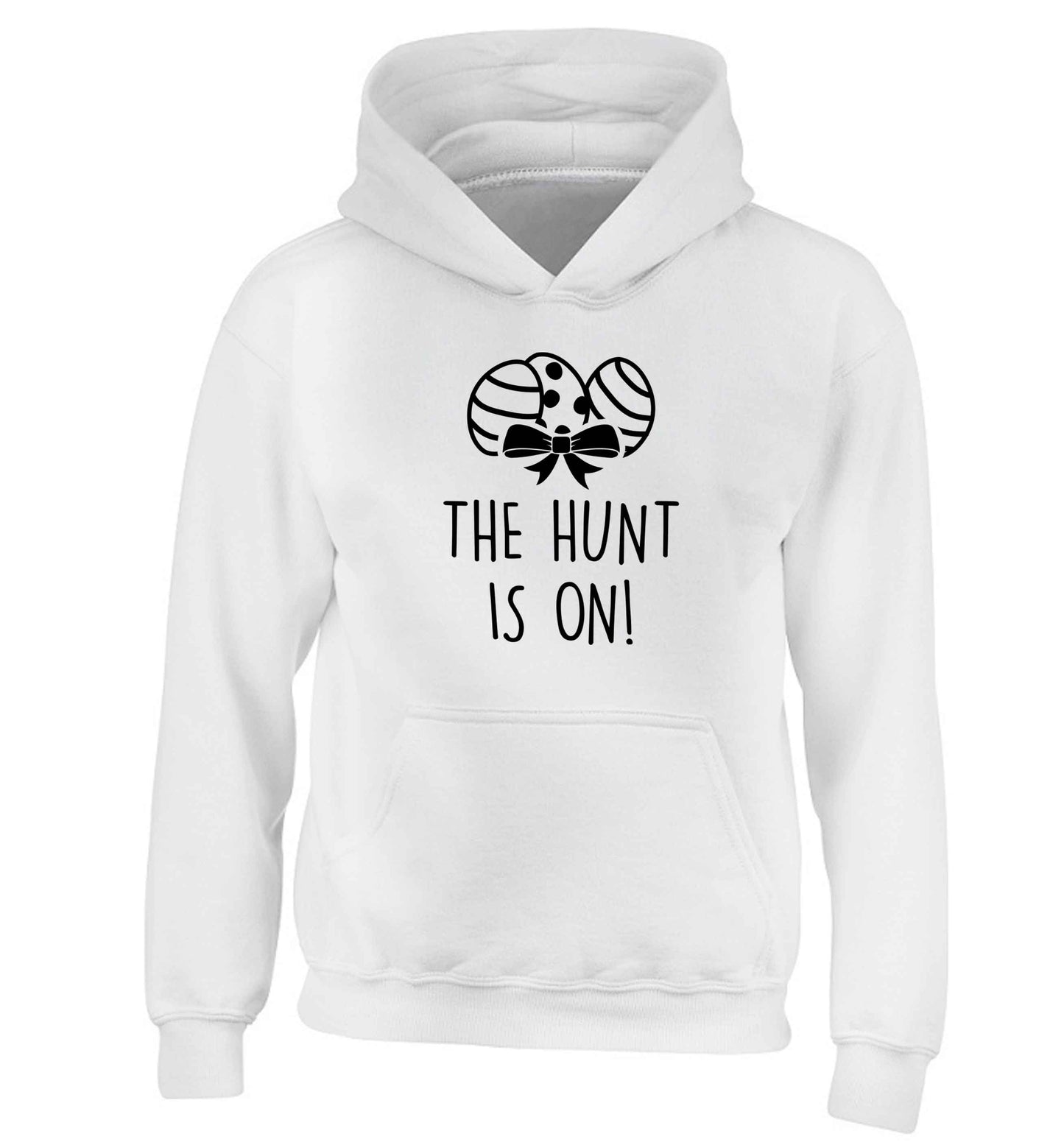 The hunt is on children's white hoodie 12-13 Years