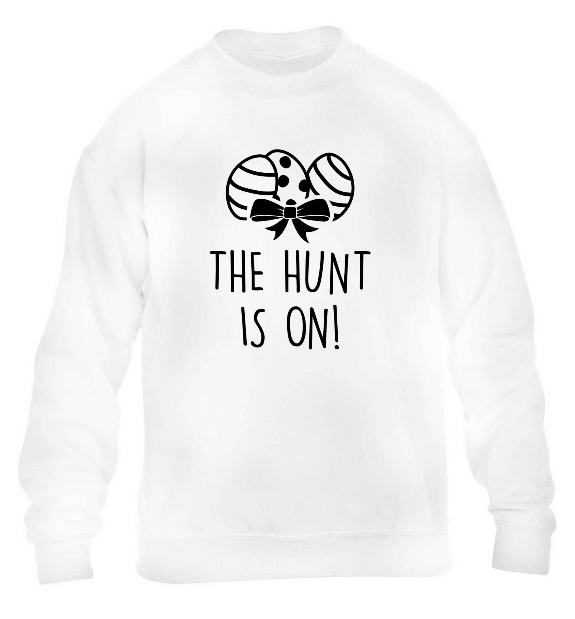 The hunt is on children's white sweater 12-13 Years