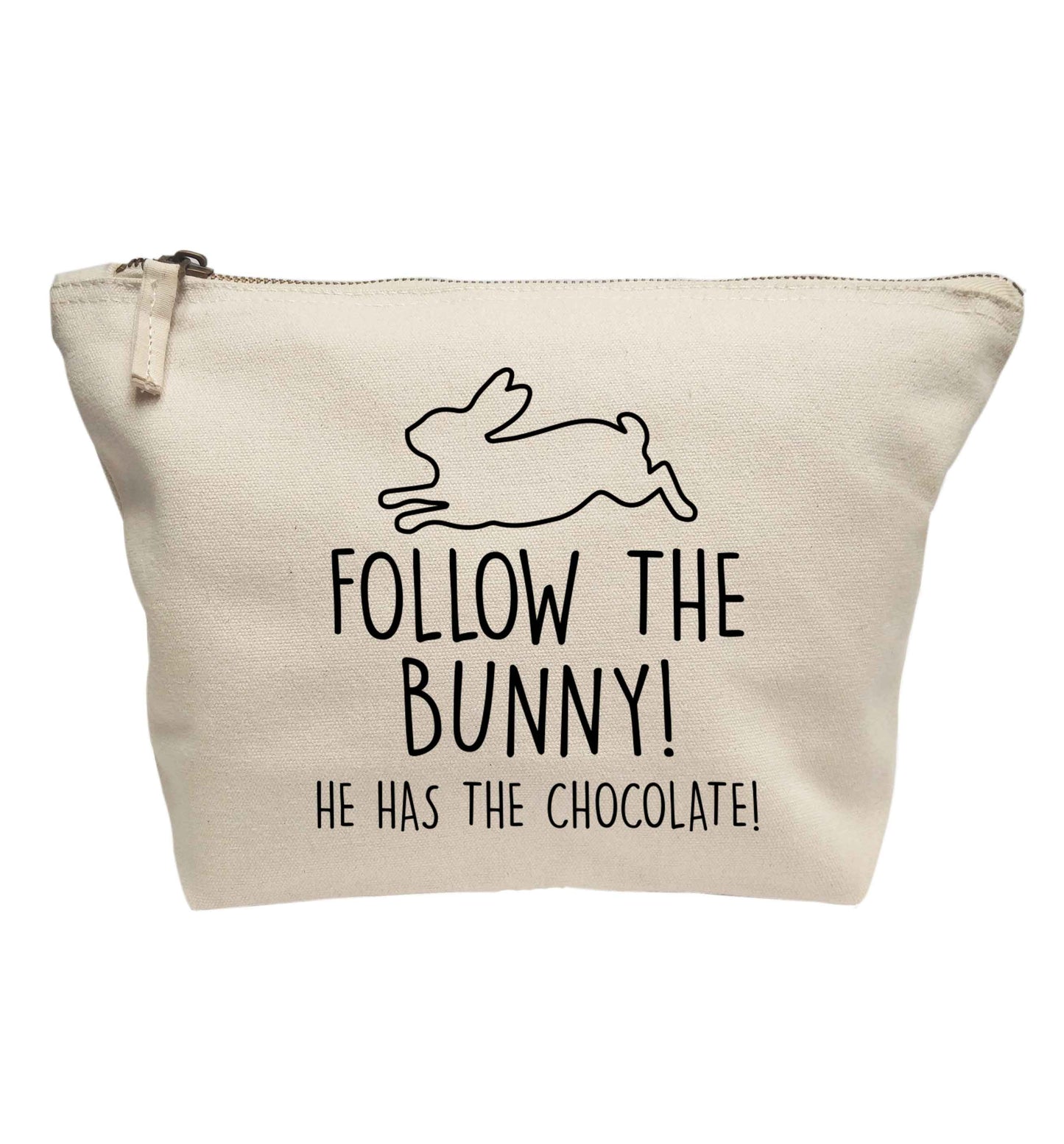 Follow the bunny! He has the chocolate | Makeup / wash bag