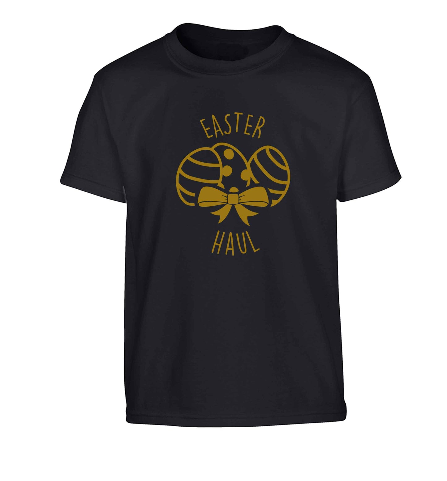 Easter haul Children's black Tshirt 12-13 Years