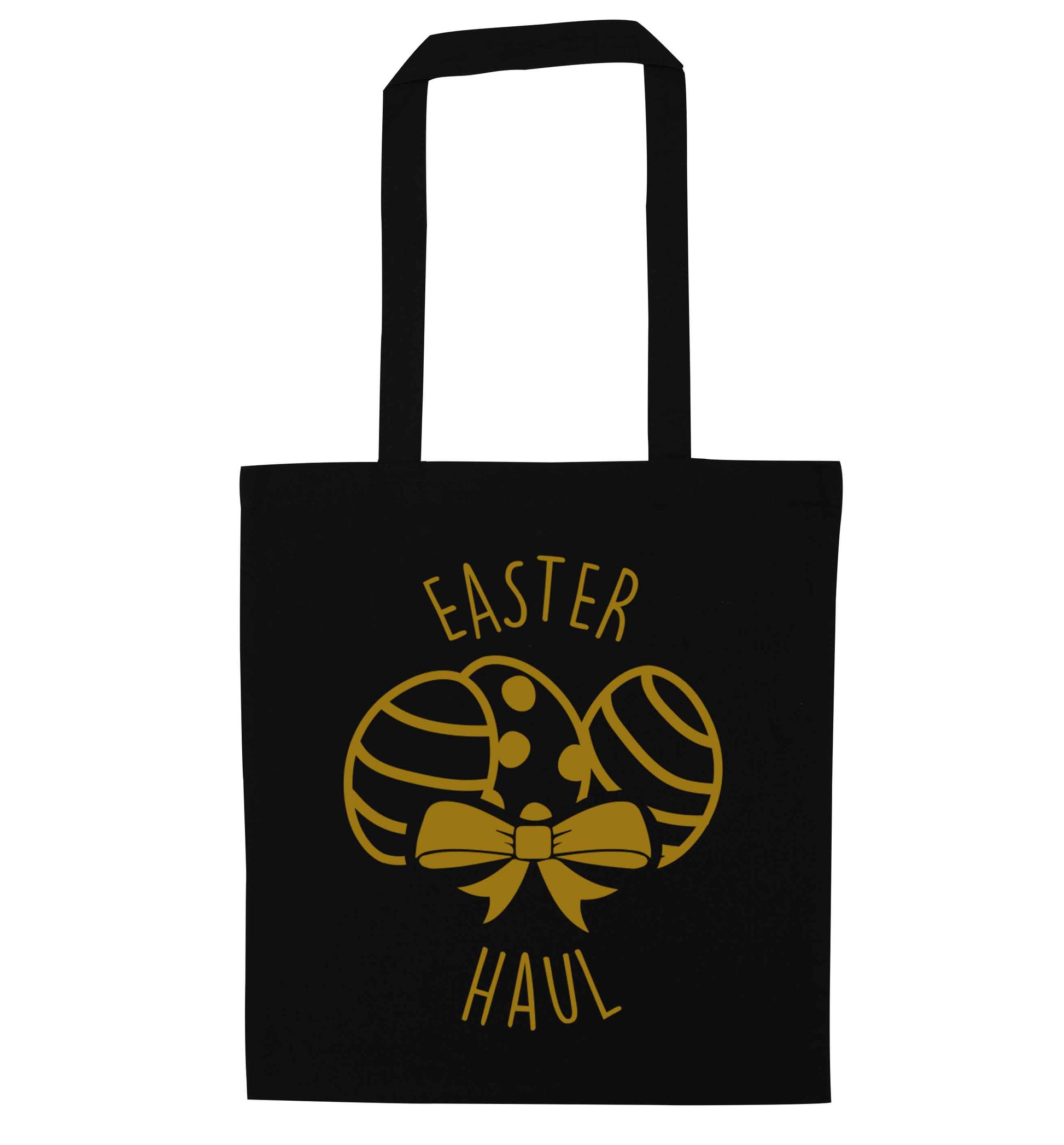Easter haul black tote bag