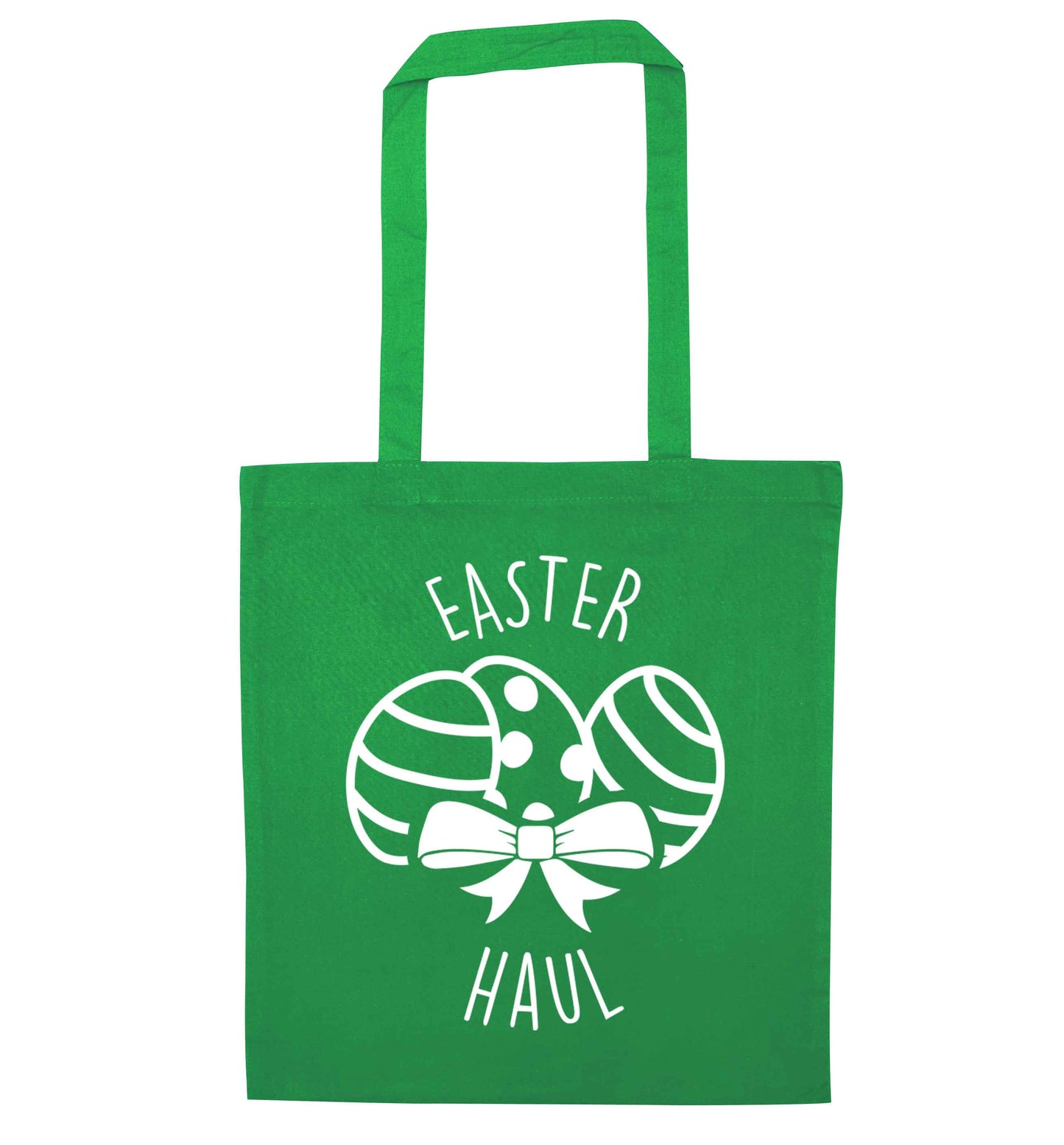 Easter haul green tote bag