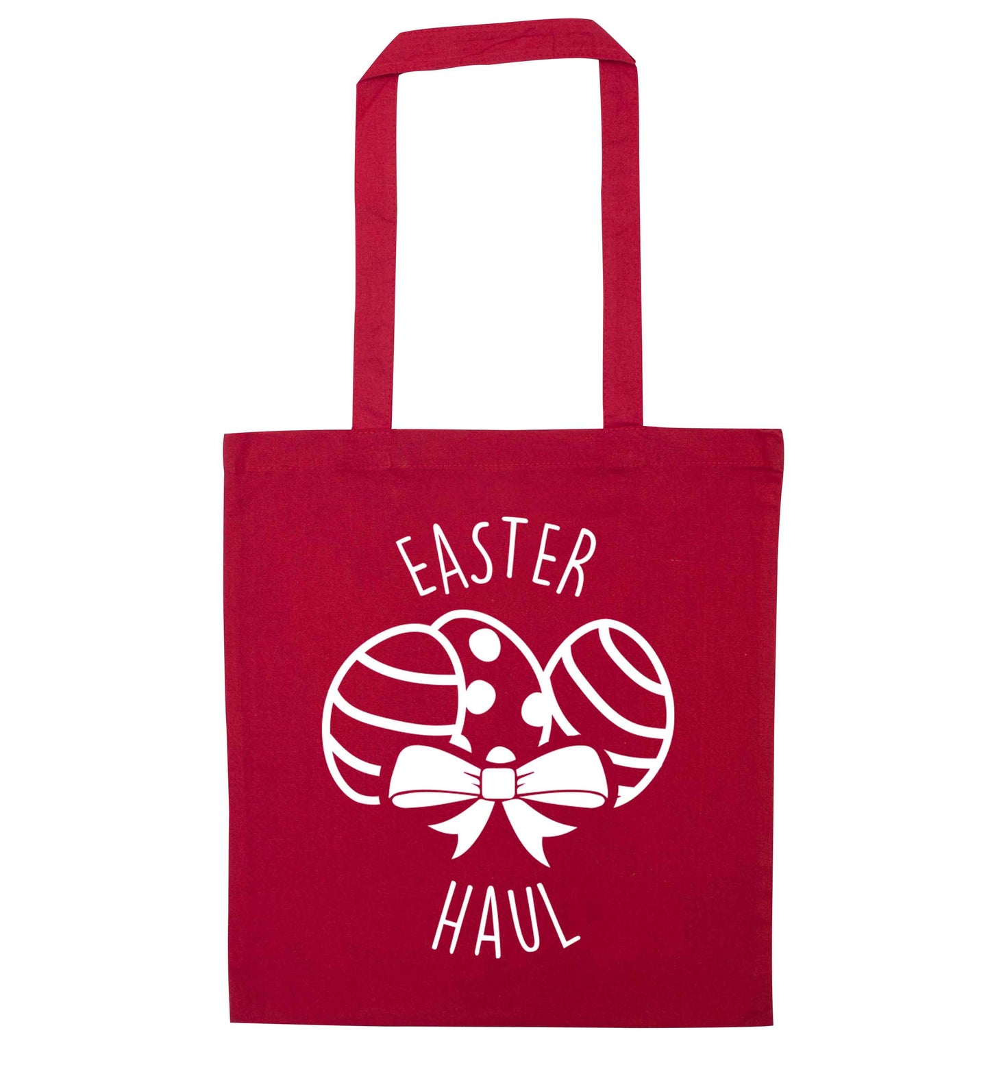 Easter haul red tote bag