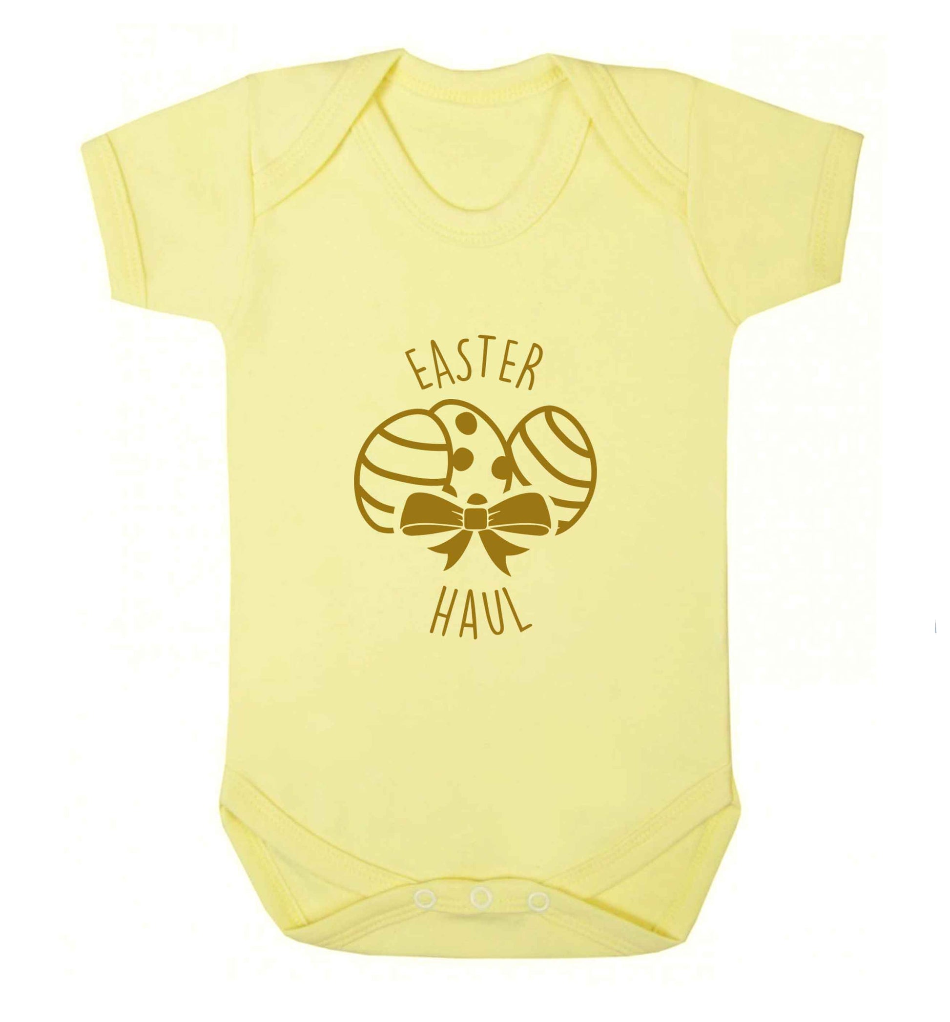 Easter haul baby vest pale yellow 18-24 months