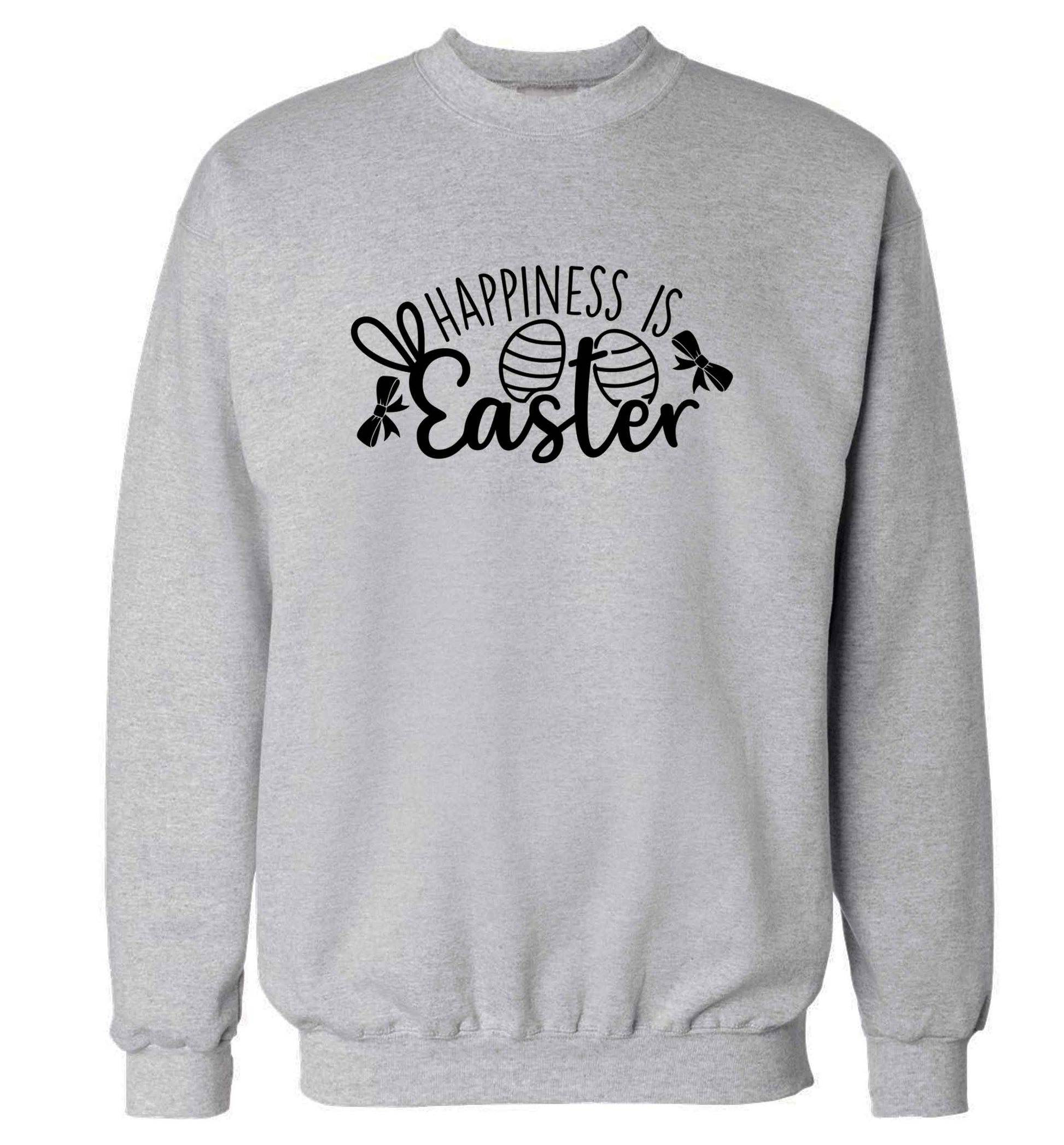 Happiness is easter adult's unisex grey sweater 2XL