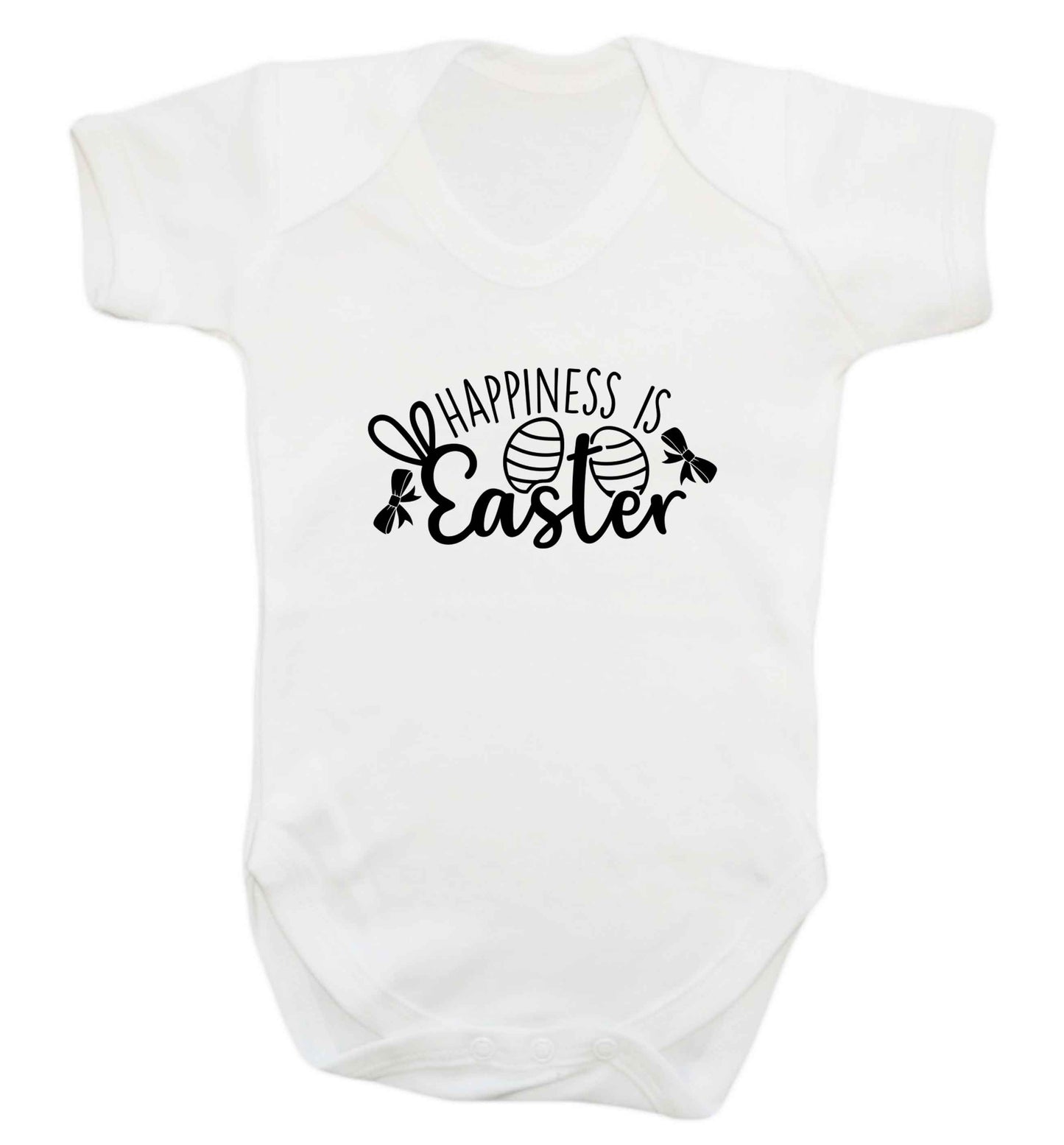 Happiness is easter baby vest white 18-24 months