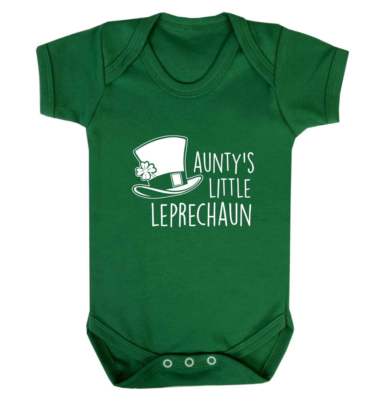 Aunty's little leprechaun baby vest green 18-24 months
