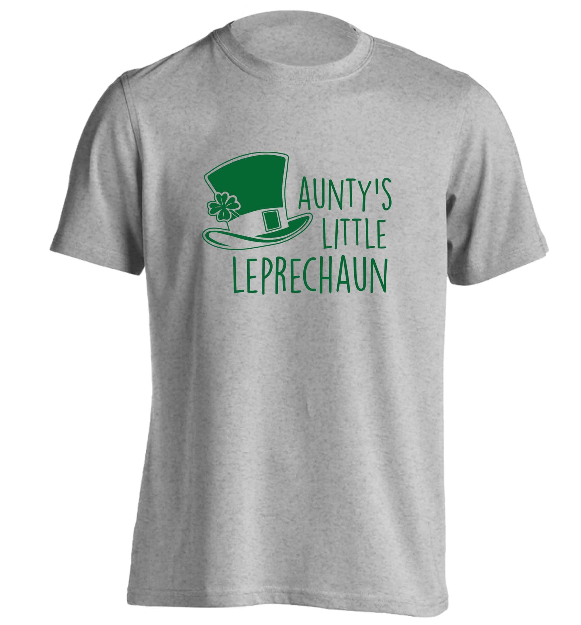 Aunty's little leprechaun adults unisex grey Tshirt 2XL