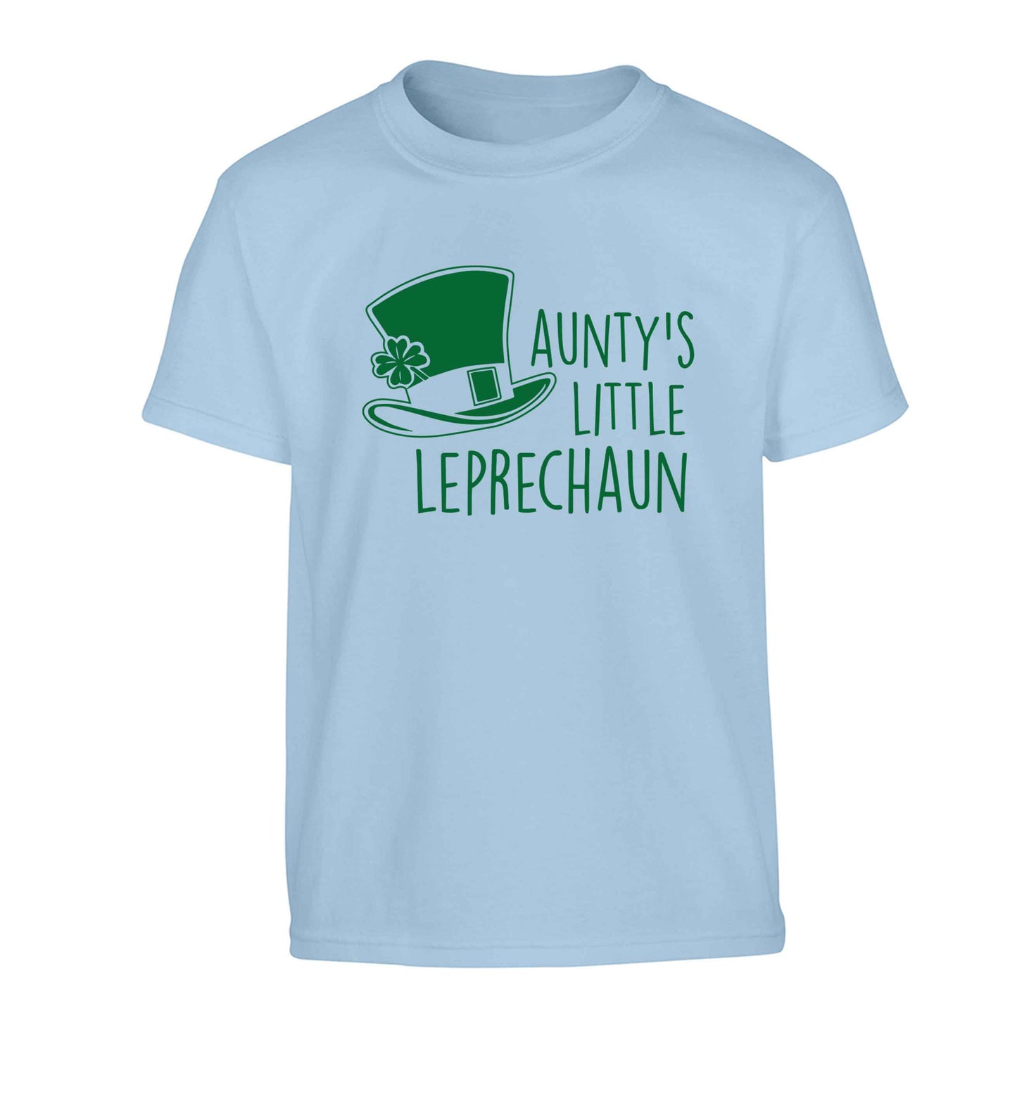 Aunty's little leprechaun Children's light blue Tshirt 12-13 Years