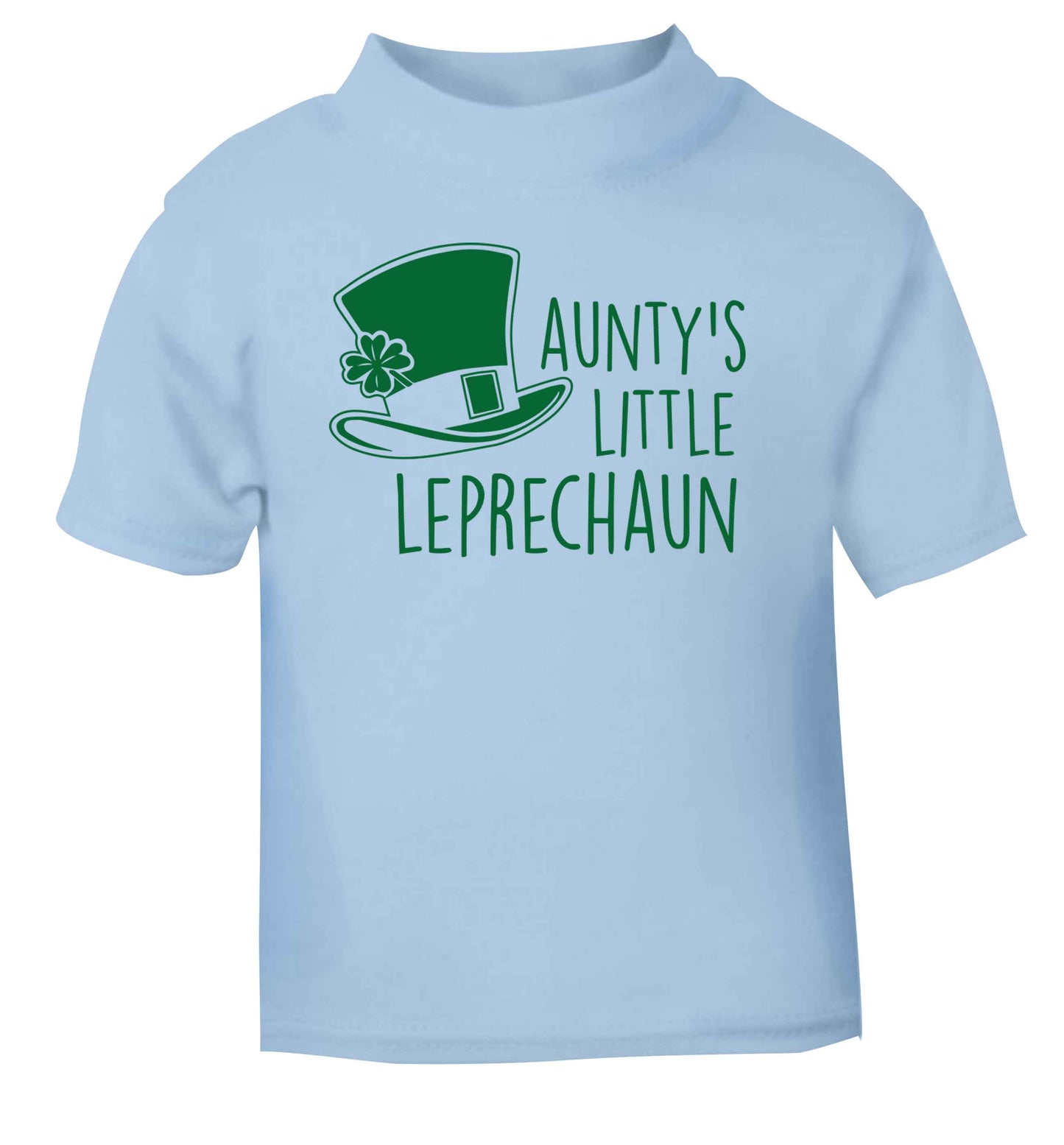 Aunty's little leprechaun light blue baby toddler Tshirt 2 Years