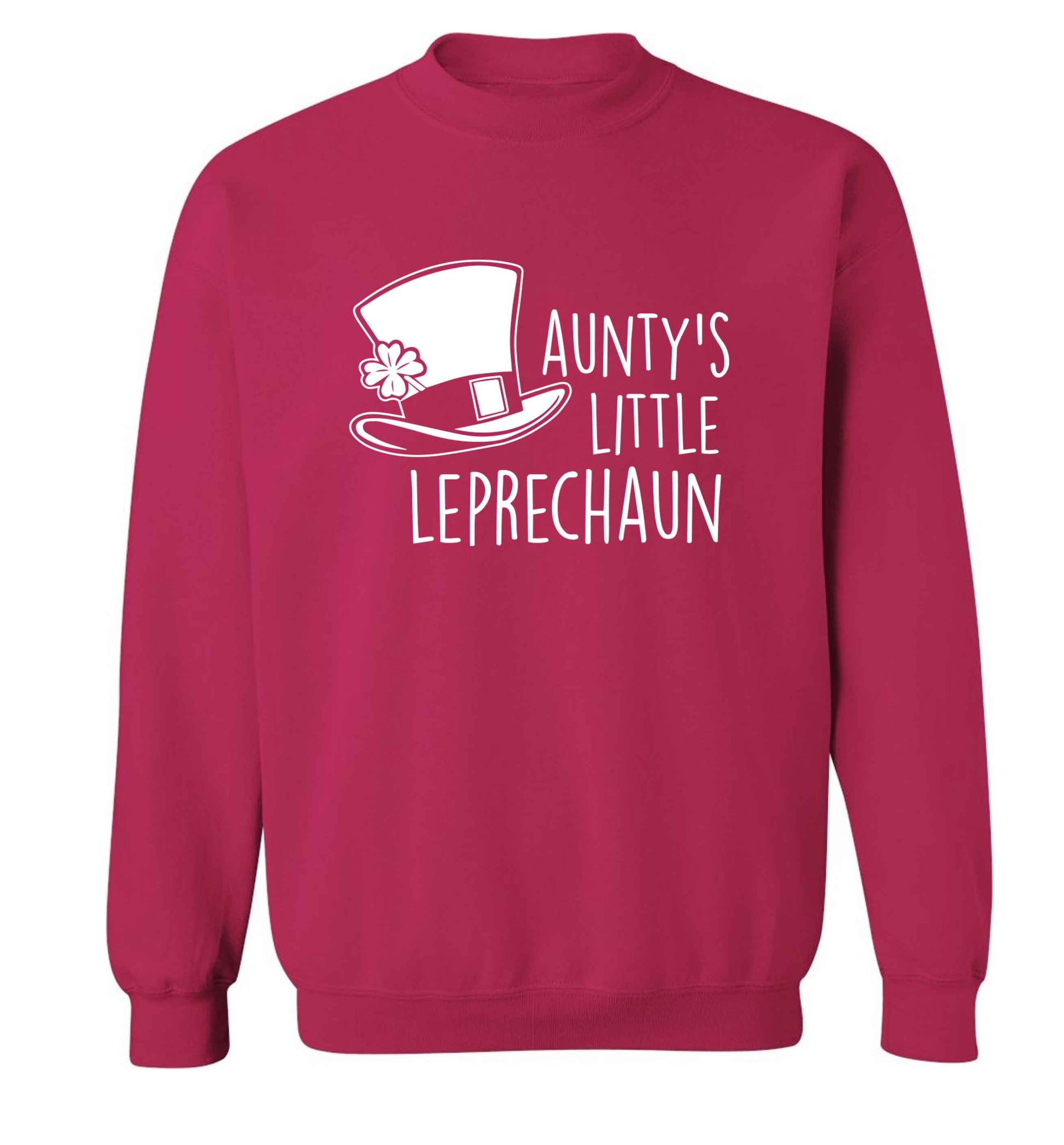 Aunty's little leprechaun adult's unisex pink sweater 2XL
