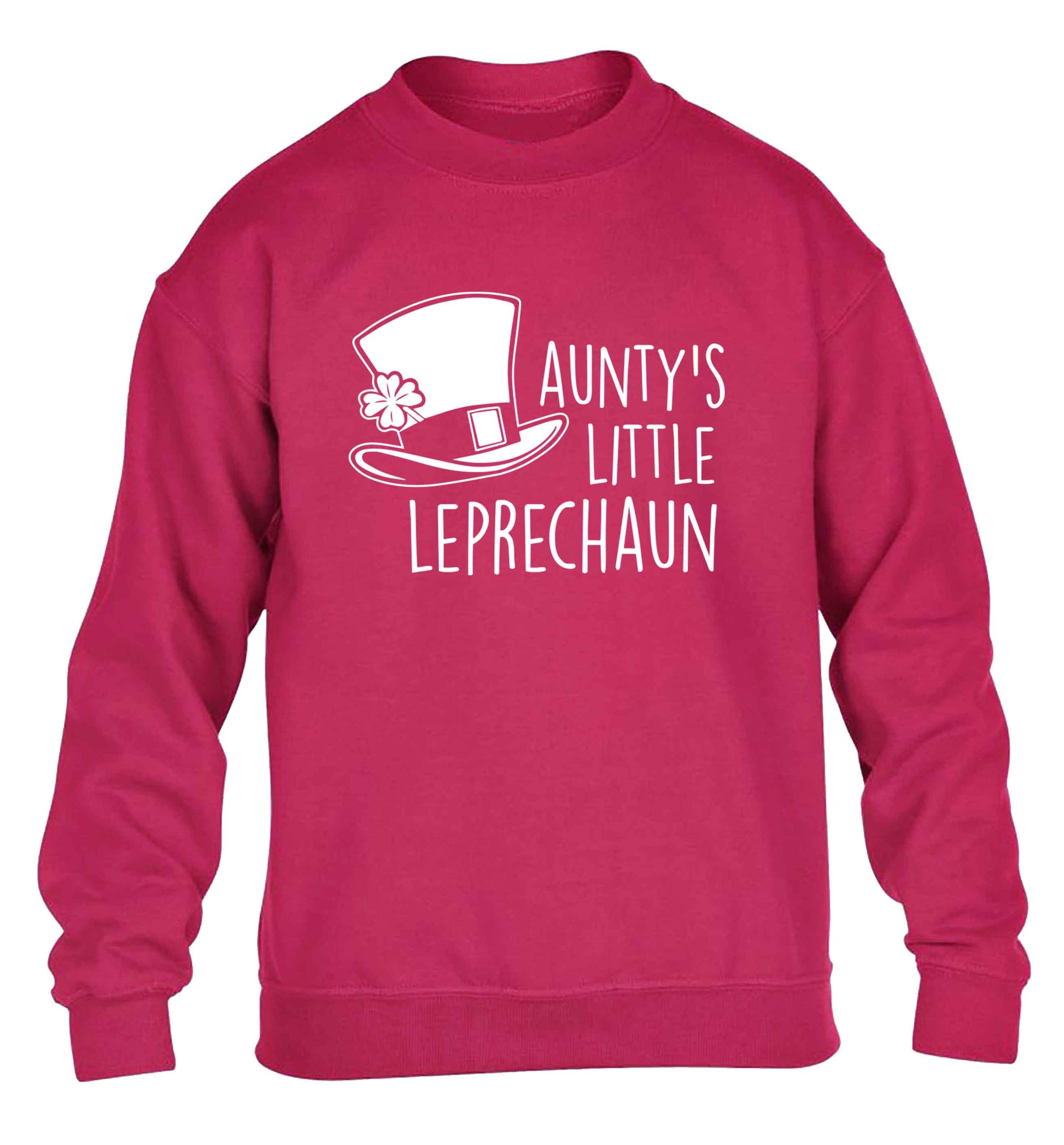 Aunty's little leprechaun children's pink sweater 12-13 Years