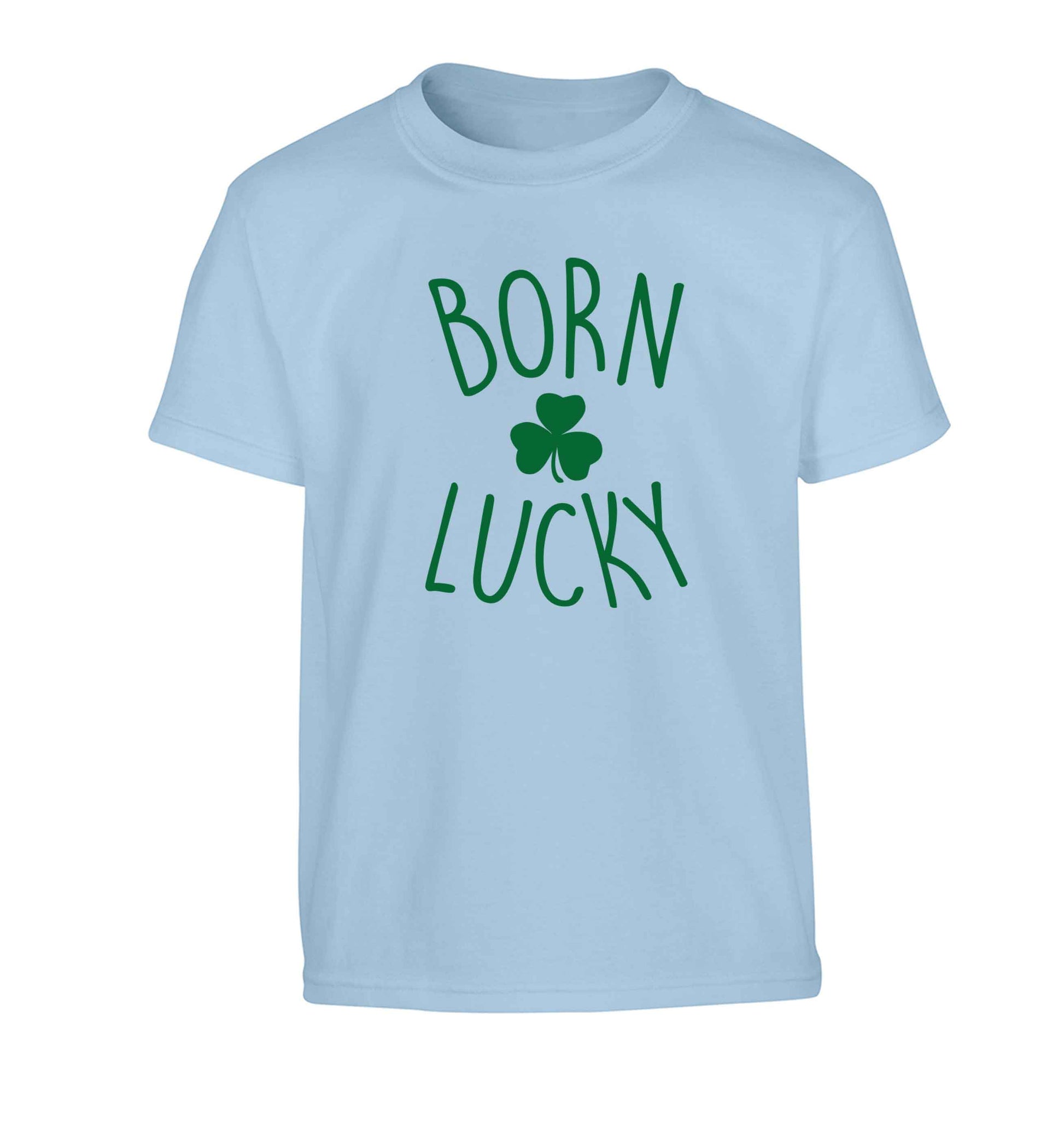 Born Lucky Children's light blue Tshirt 12-13 Years