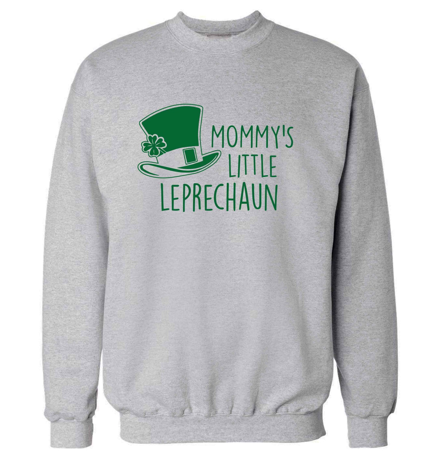 Mommy's little leprechaun adult's unisex grey sweater 2XL