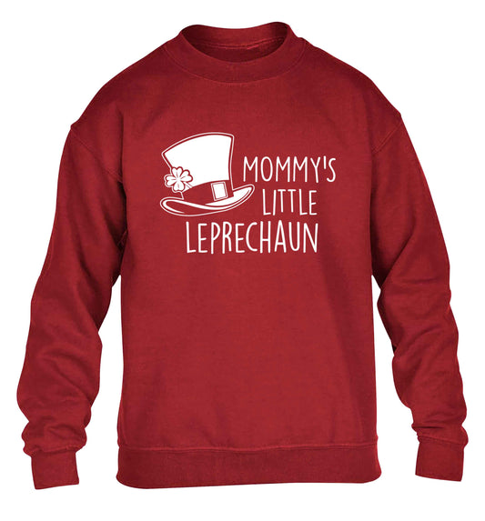 Mommy's little leprechaun children's grey sweater 12-13 Years