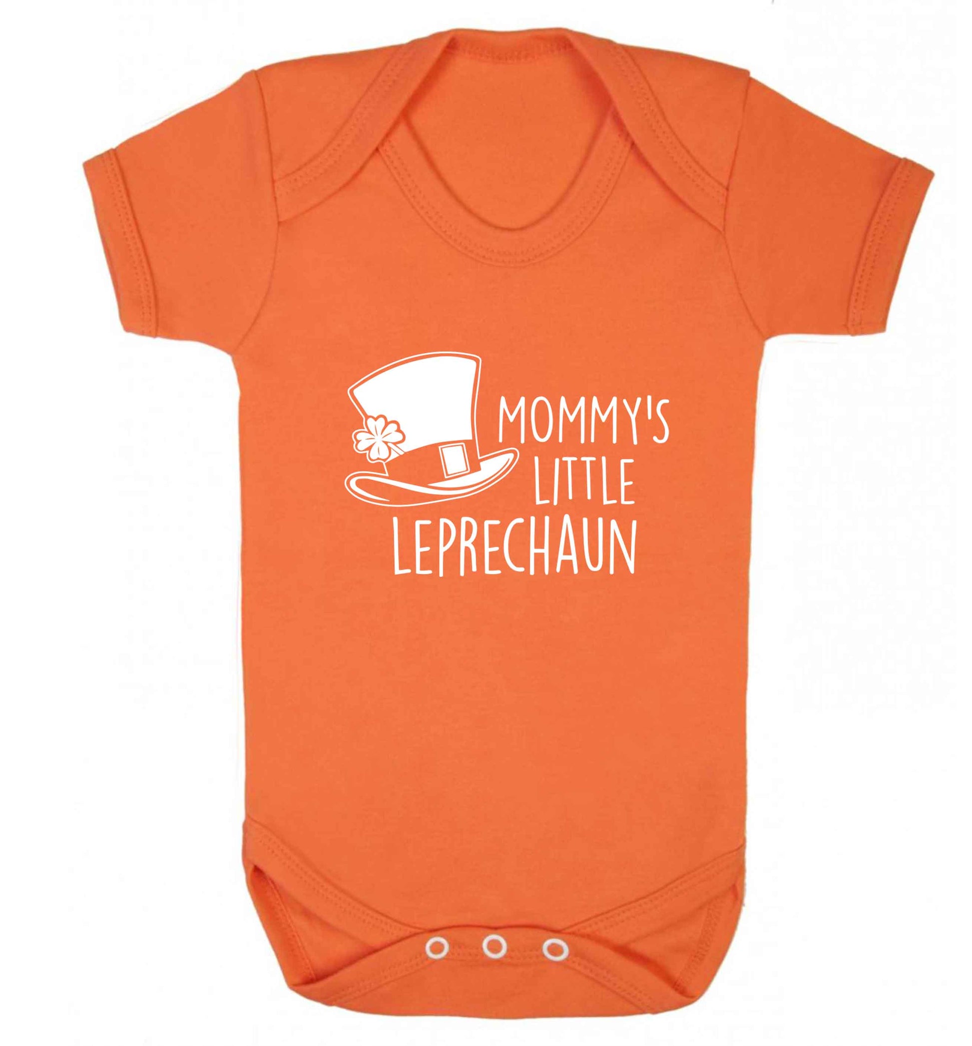 Mommy's little leprechaun baby vest orange 18-24 months