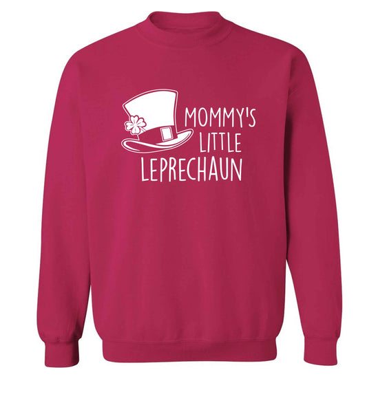 Mommy's little leprechaun adult's unisex pink sweater 2XL