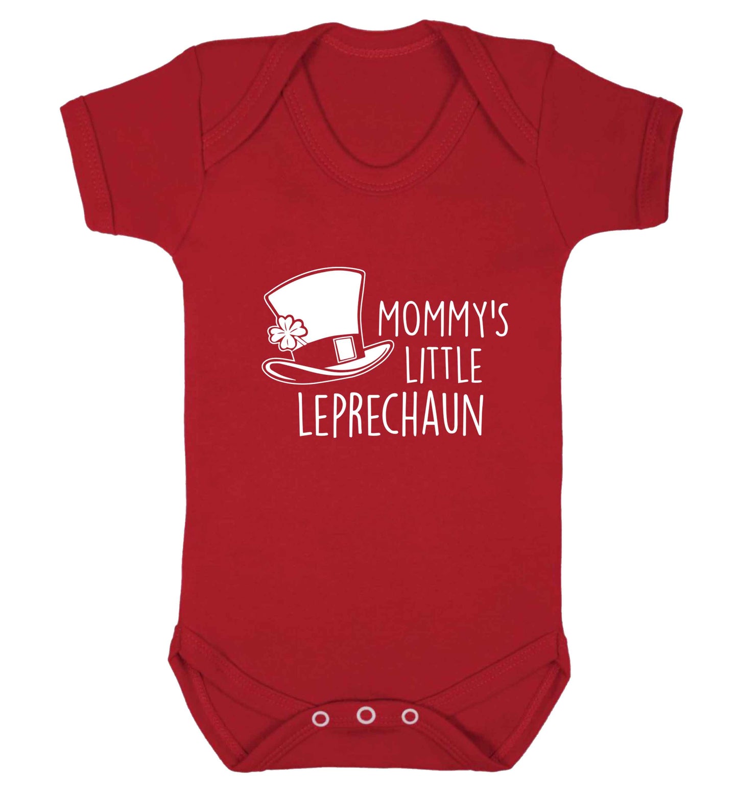 Mommy's little leprechaun baby vest red 18-24 months