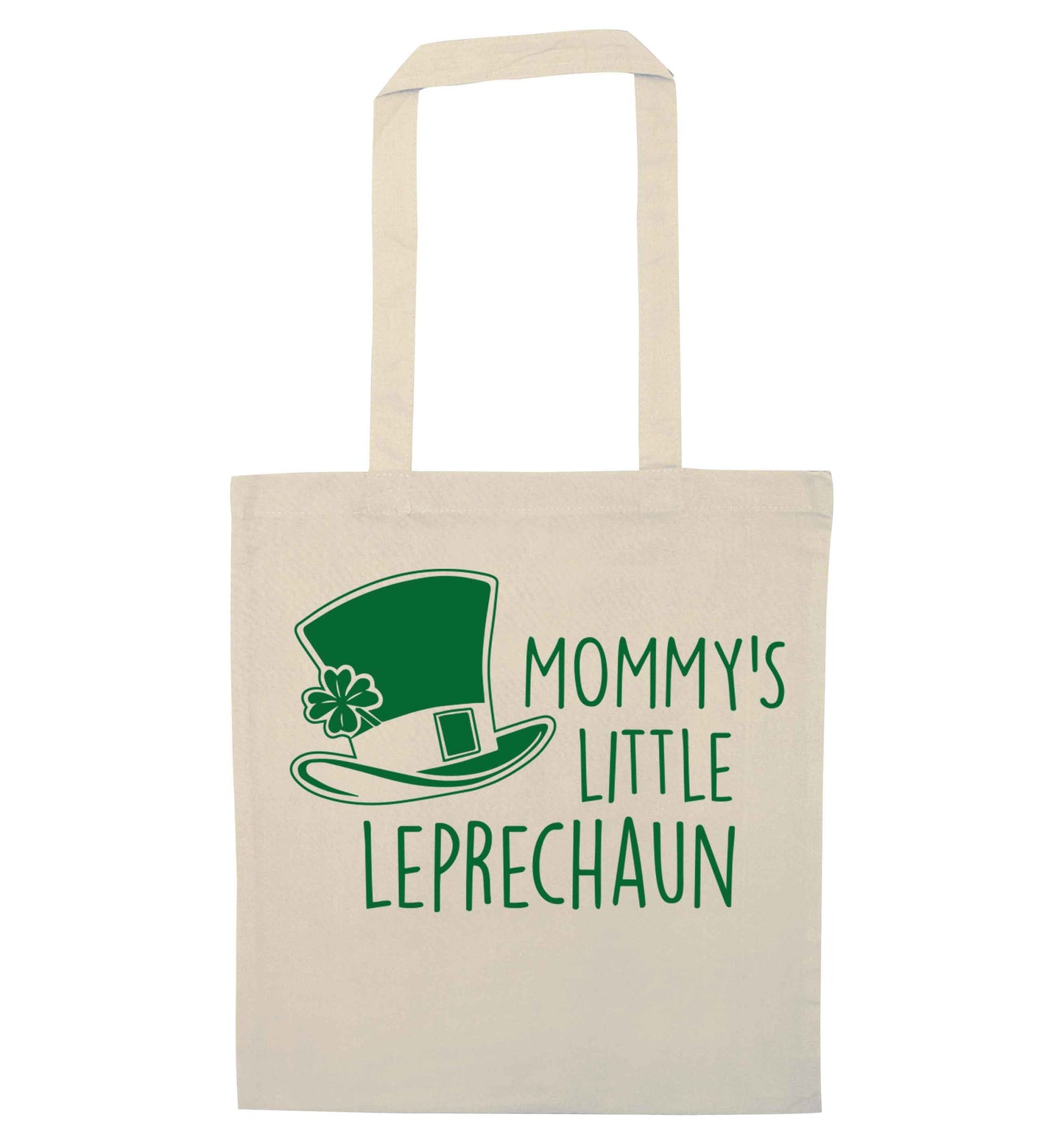 Mommy's little leprechaun natural tote bag