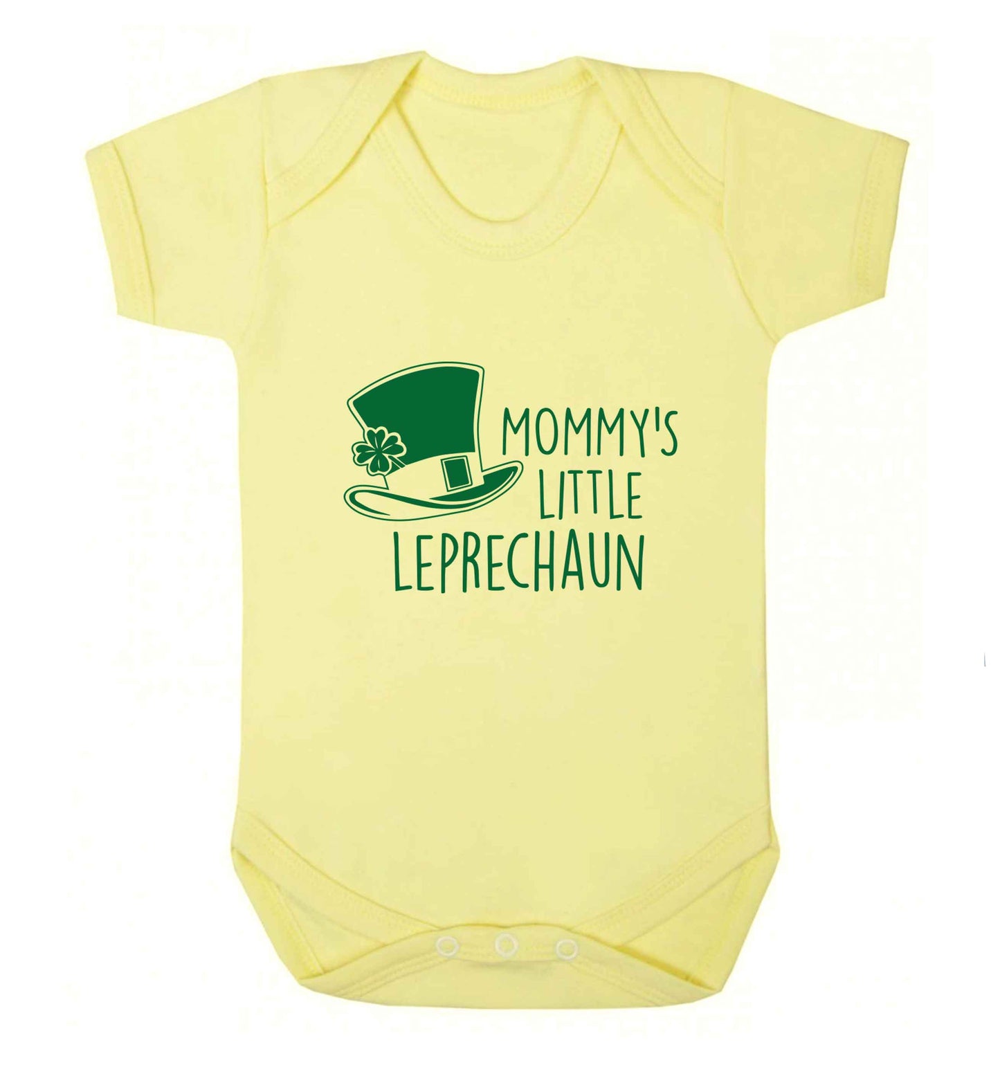 Mommy's little leprechaun baby vest pale yellow 18-24 months