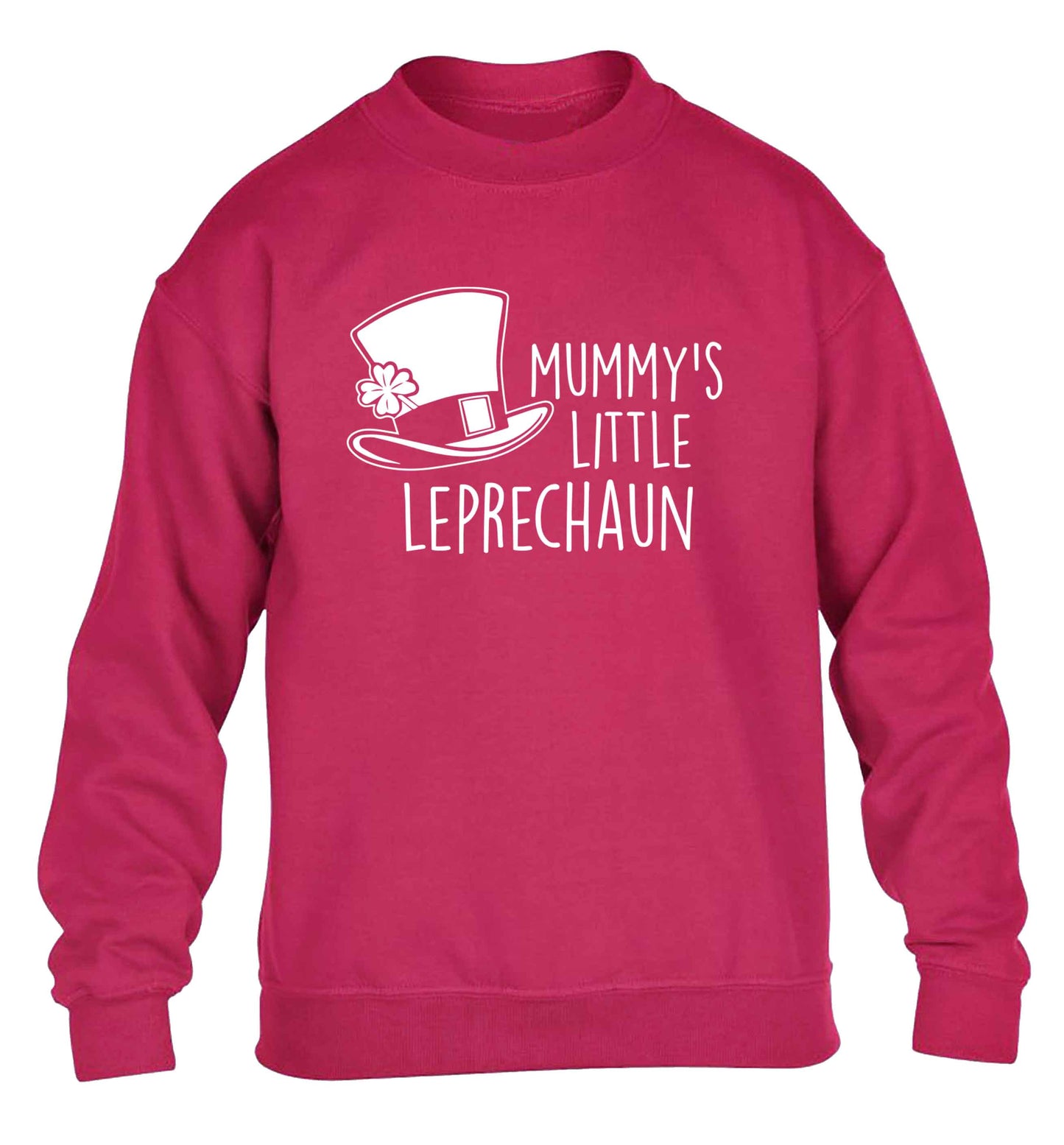 Mummy's little leprechaun children's pink sweater 12-13 Years