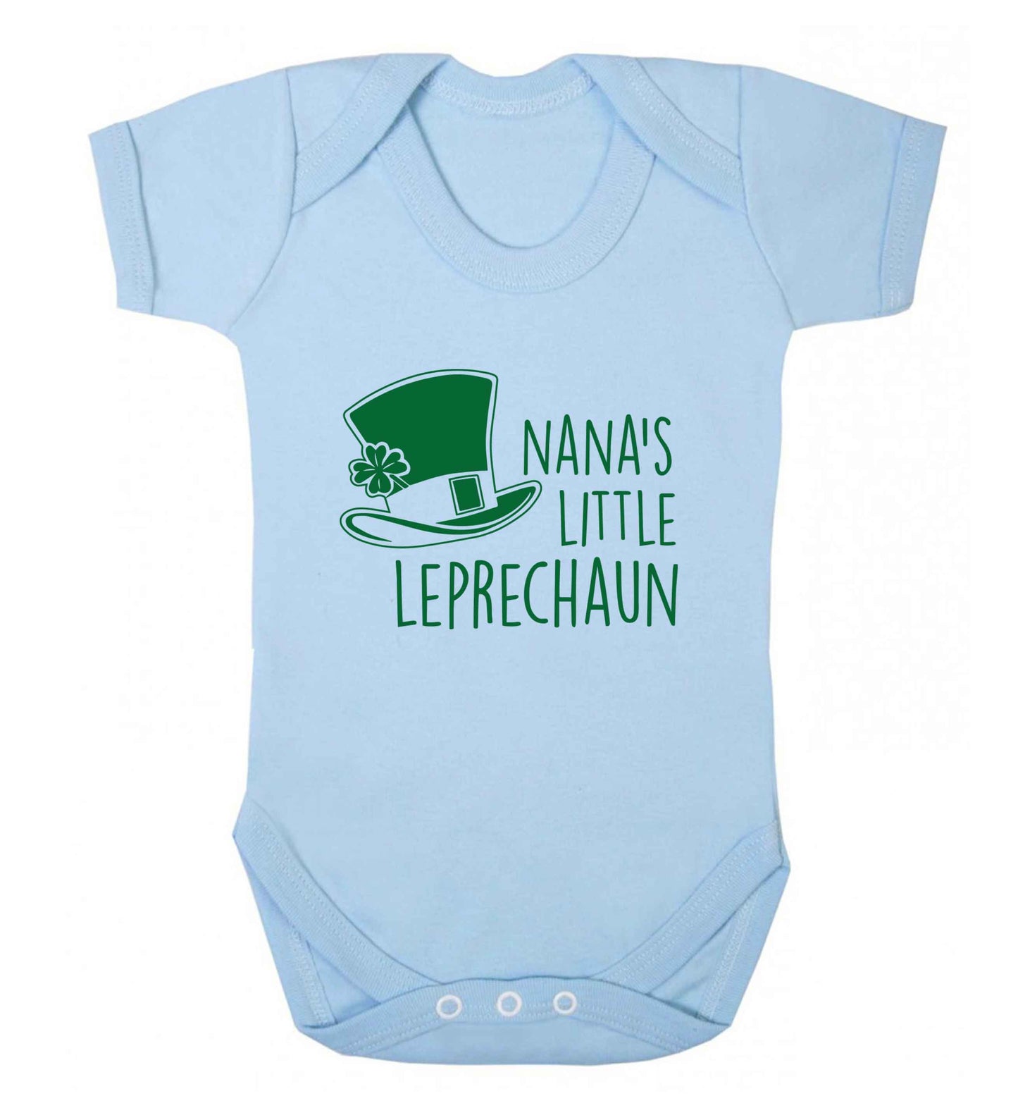 Nana's little leprechaun baby vest pale blue 18-24 months