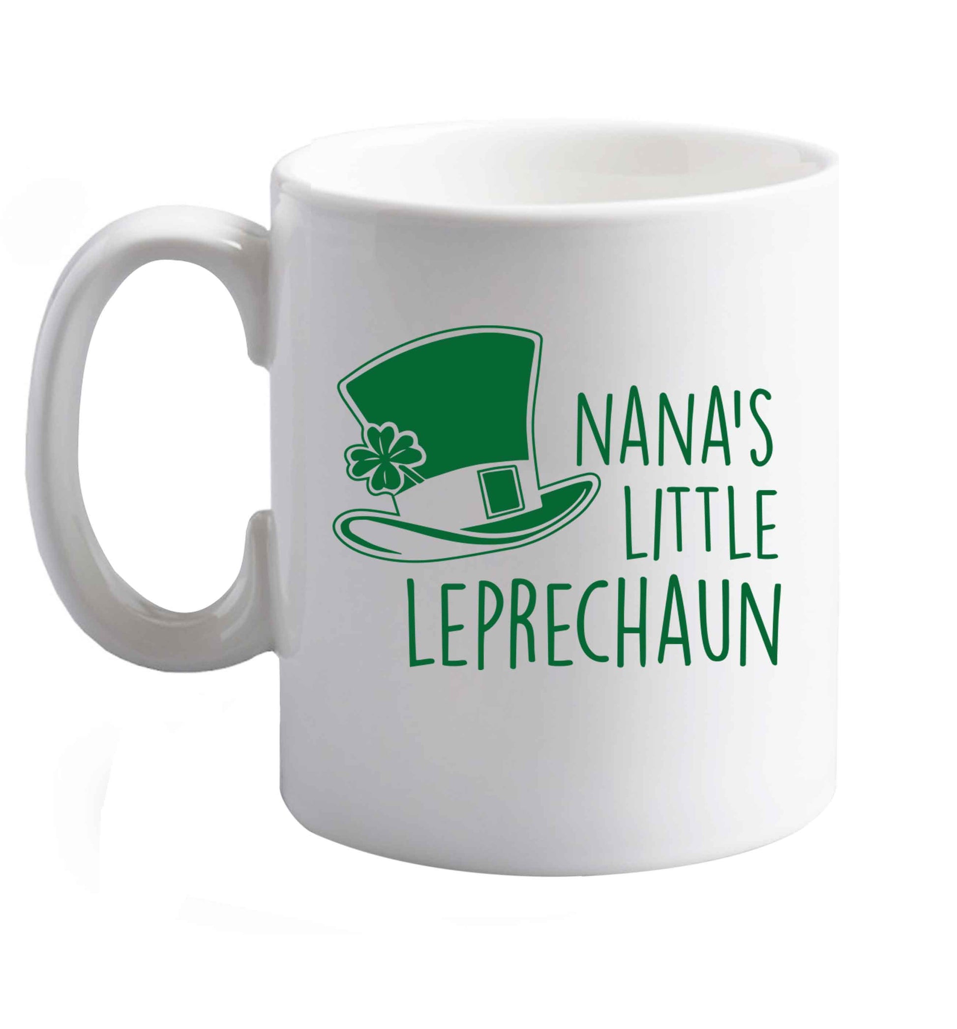 10 oz Favourite Type Pan Pancake ceramic mug right handed