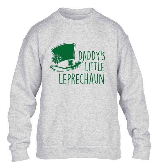Daddy's little leprechaun children's grey sweater 12-13 Years