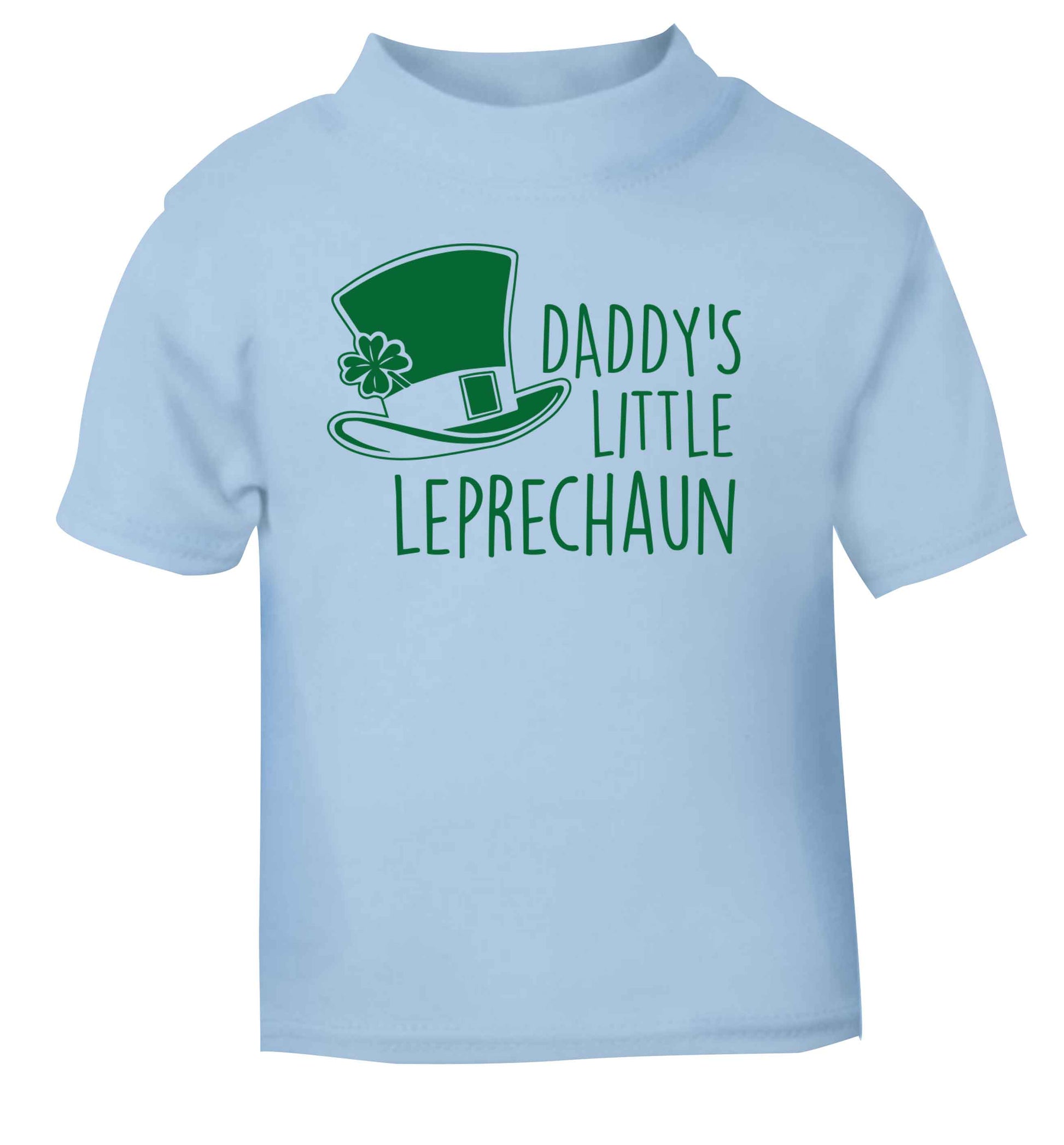 Daddy's little leprechaun light blue baby toddler Tshirt 2 Years