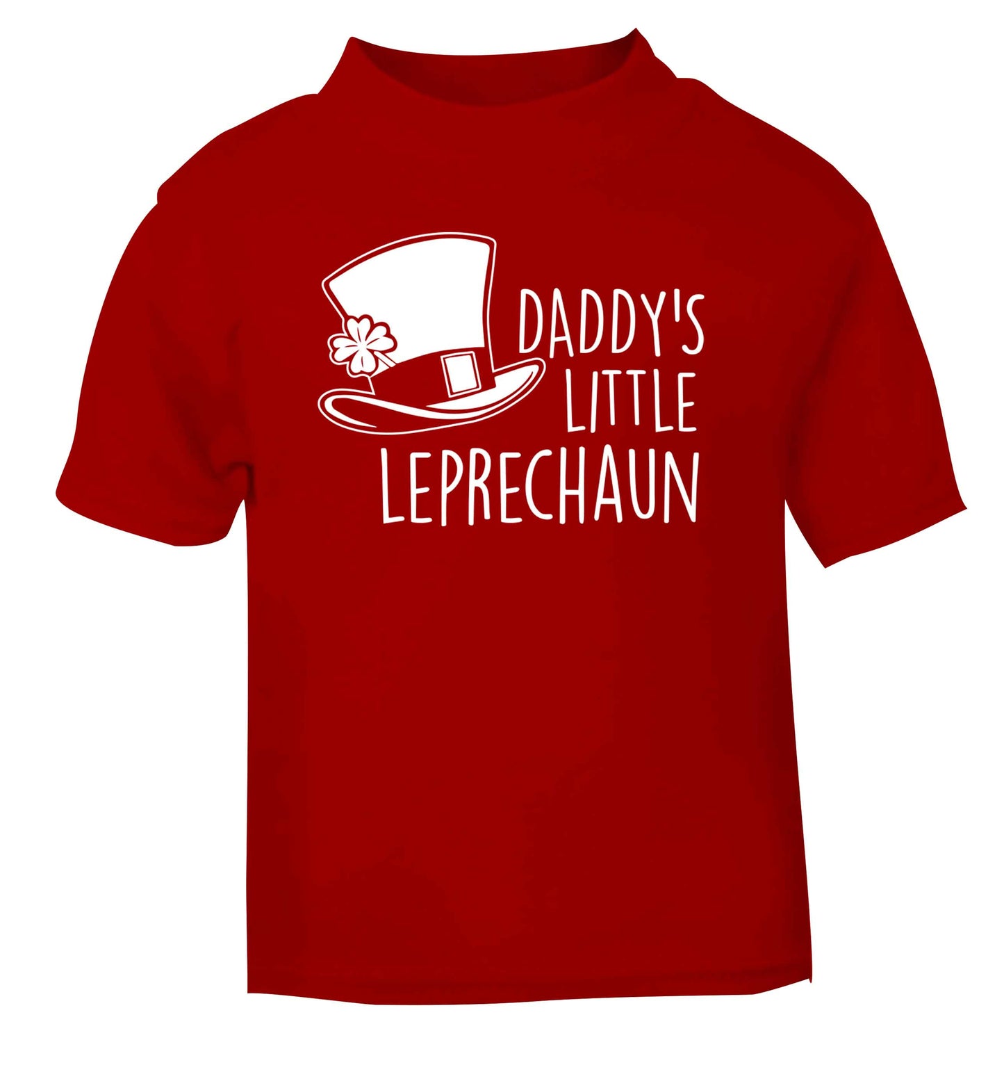 Daddy's little leprechaun red baby toddler Tshirt 2 Years
