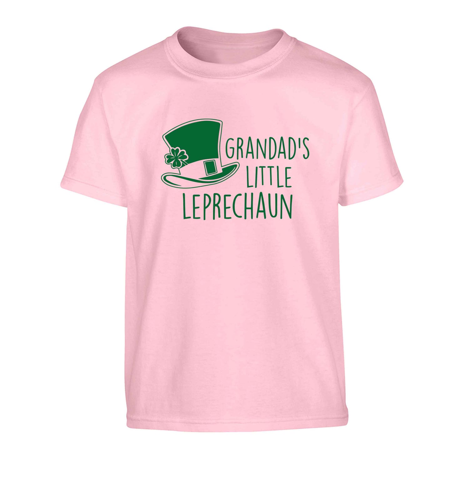 Grandad's little leprechaun Children's light pink Tshirt 12-13 Years