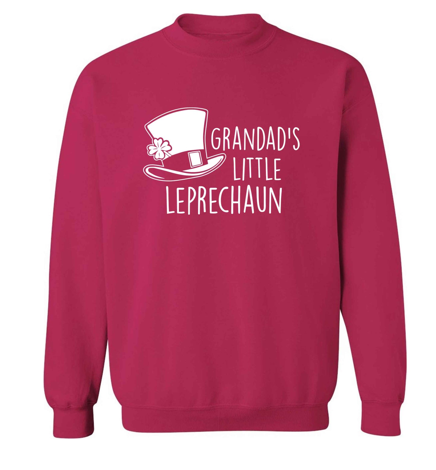 Grandad's little leprechaun adult's unisex pink sweater 2XL