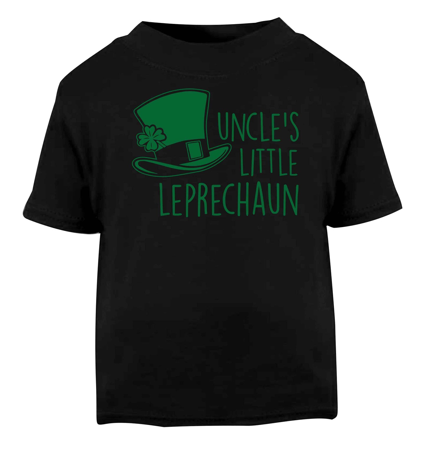 Uncles little leprechaun Black baby toddler Tshirt 2 years