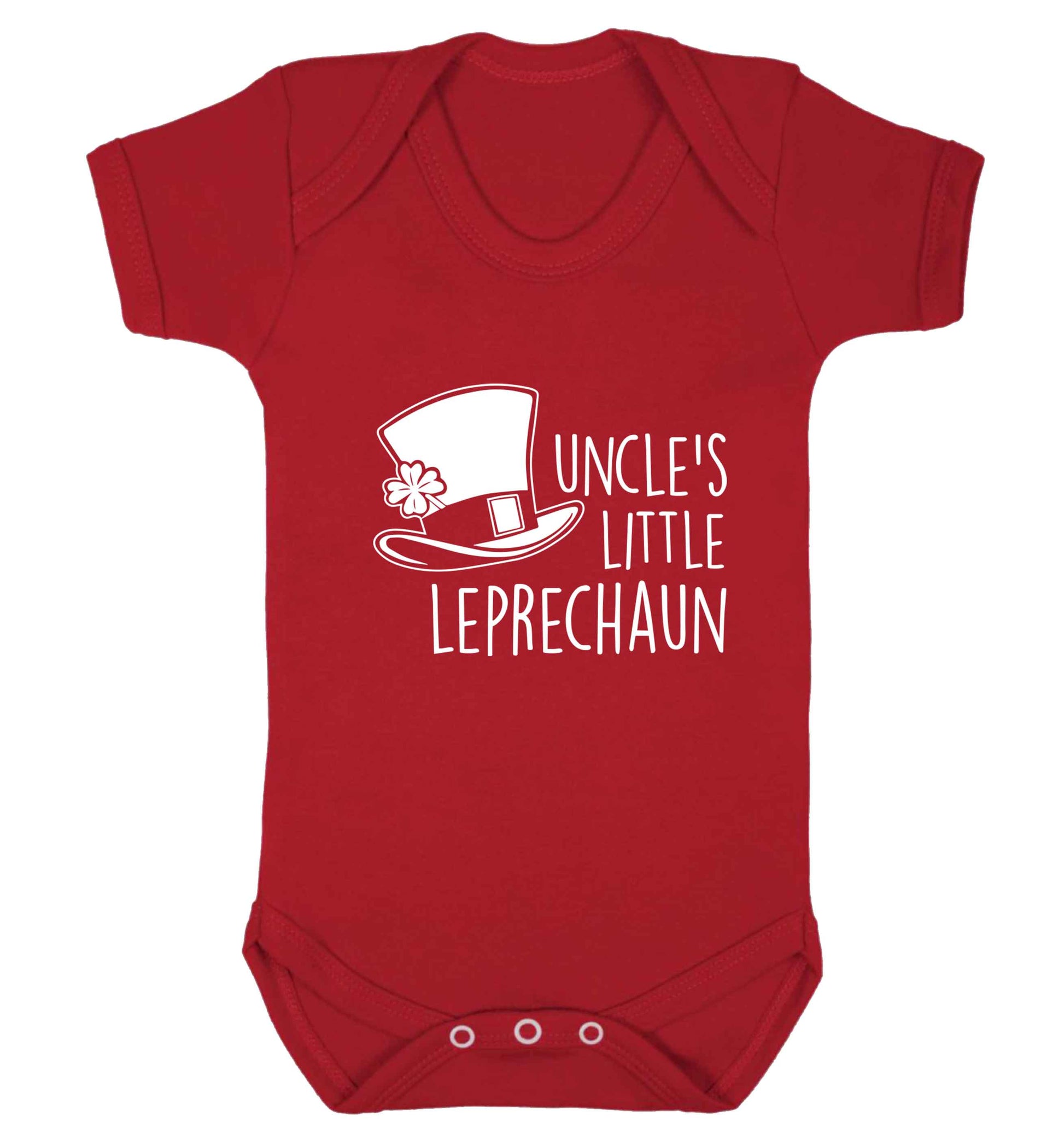 Uncles little leprechaun baby vest red 18-24 months