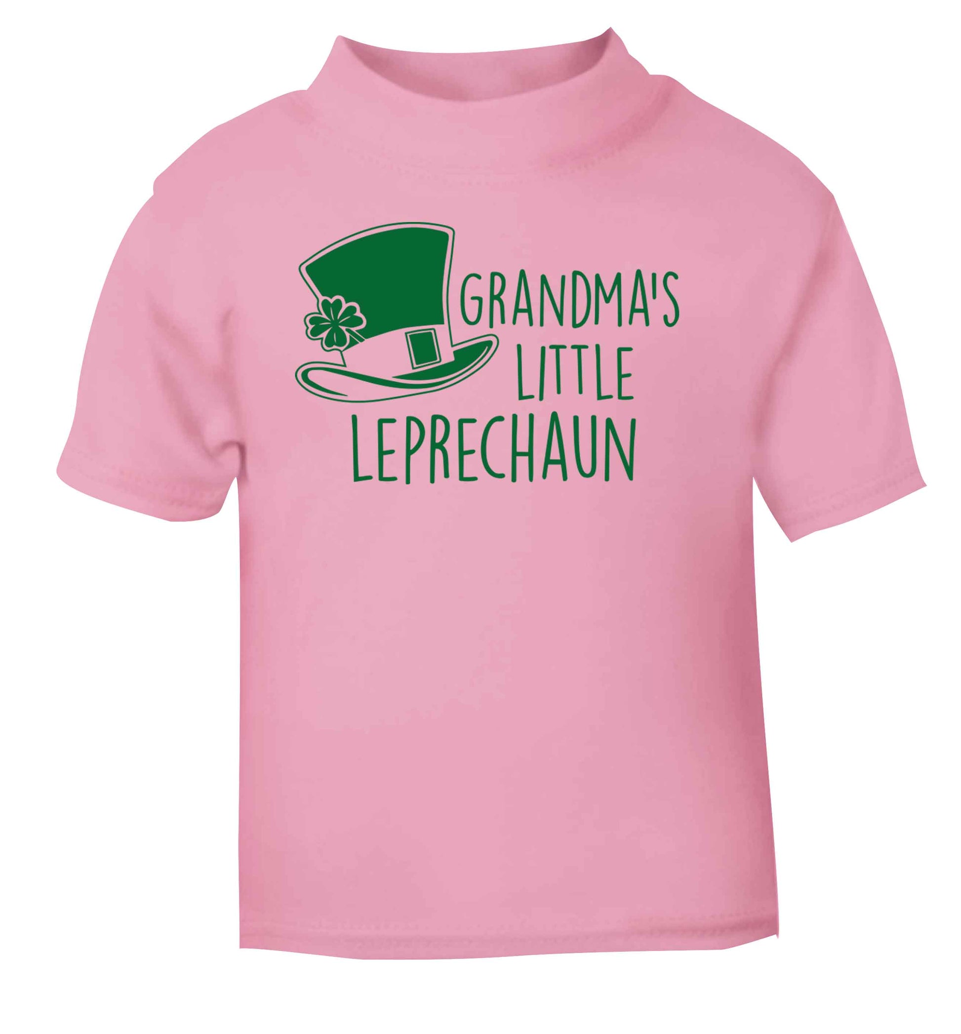 Grandma's little leprechaun light pink baby toddler Tshirt 2 Years
