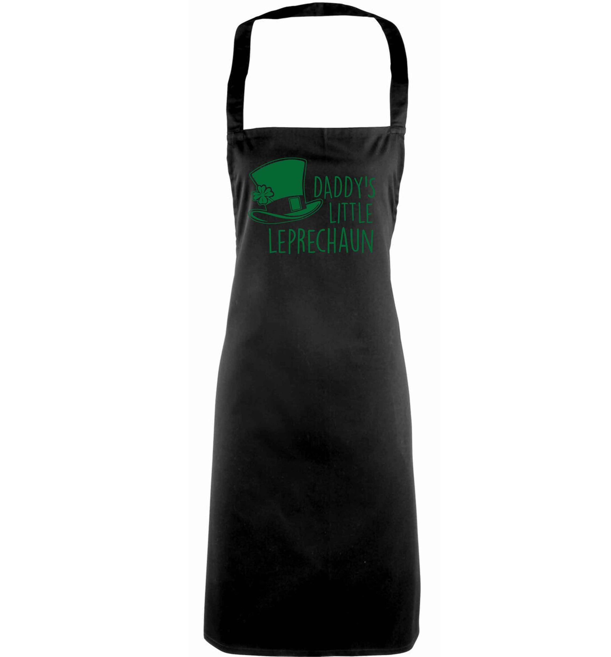 Daddy's lucky charm adults black apron
